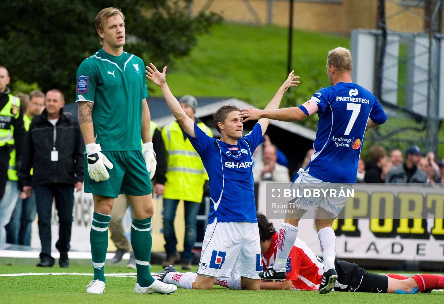 Johan Dahlin, målvakt, Malmö, depp och Paulus Roiha,