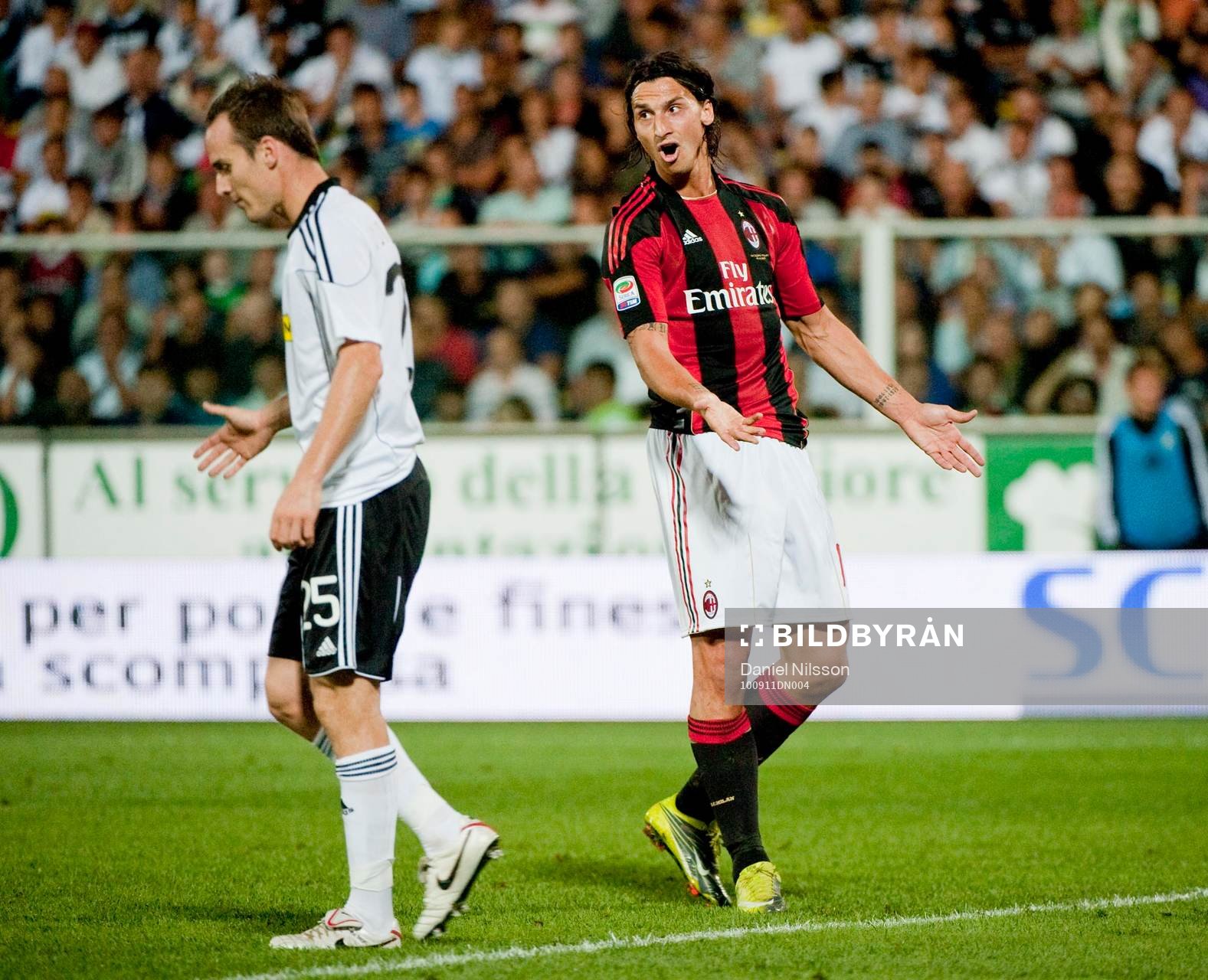  Zlatan Ibrahimovic, Milan surade till på lagkramraterna när han inte fick bollen där han ville ha den.
