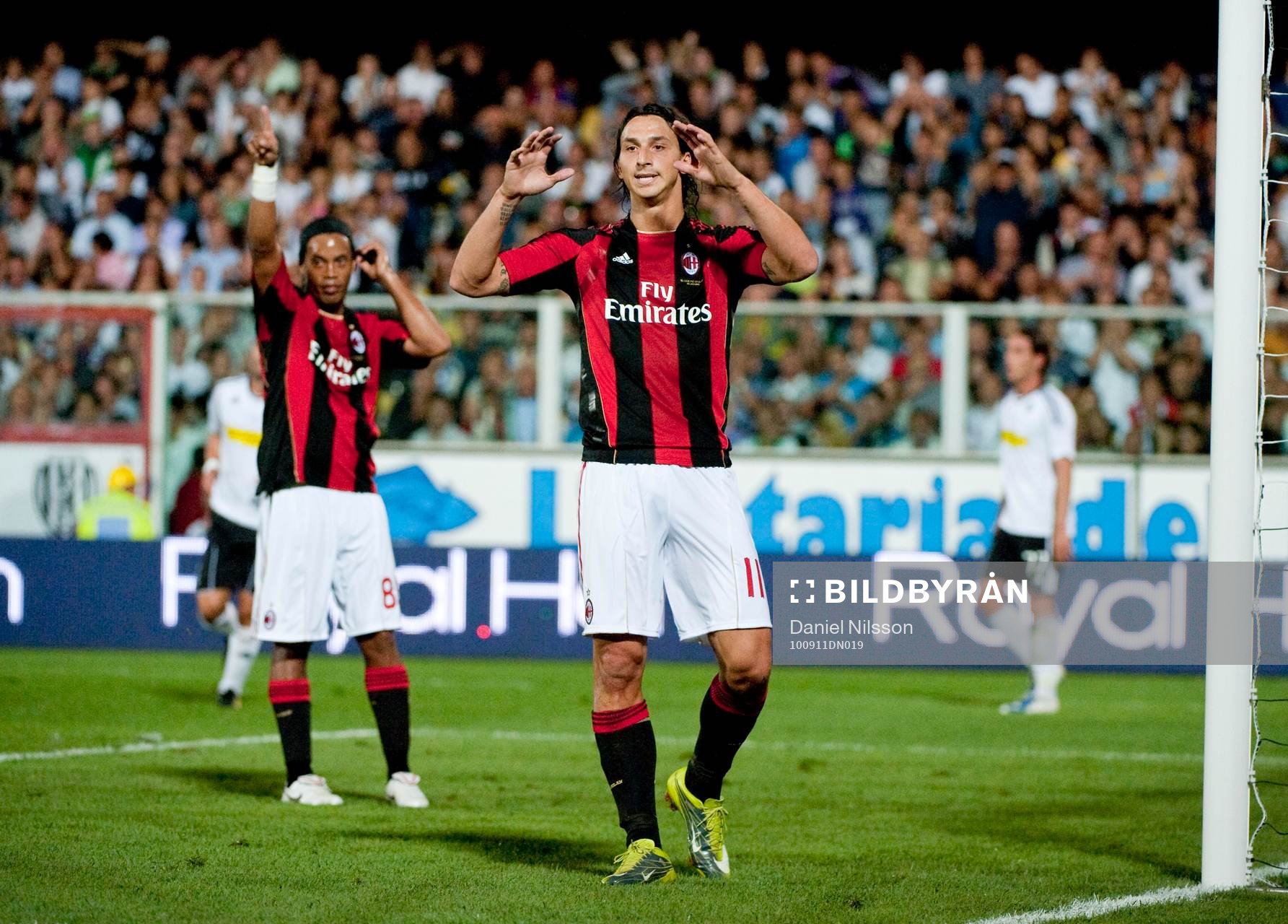 Ronaldinho och Zlatan Ibrahimovic, Milan