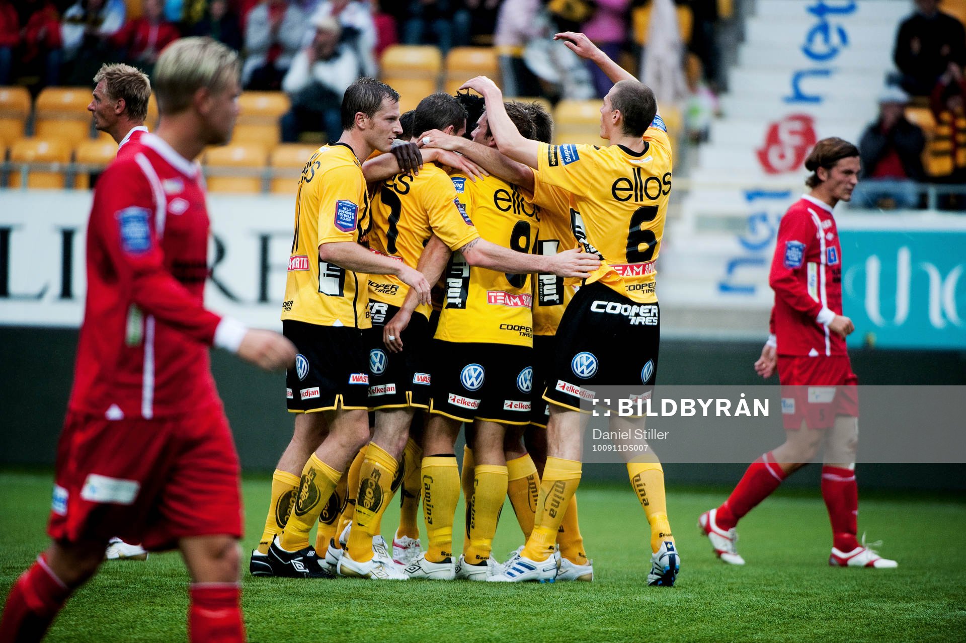 Martin Ericsson, Elfsborg, gör 1-0 på straff. Jubel