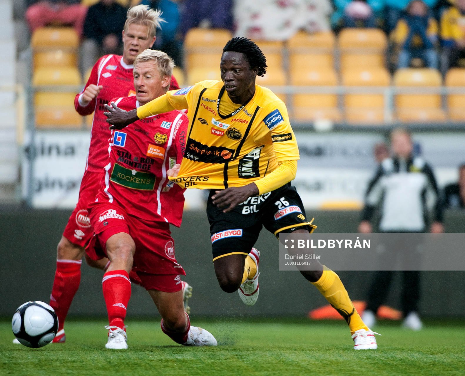  Patrik Rosengren, Mjällby, Amadiya Rennie, Elfsborg