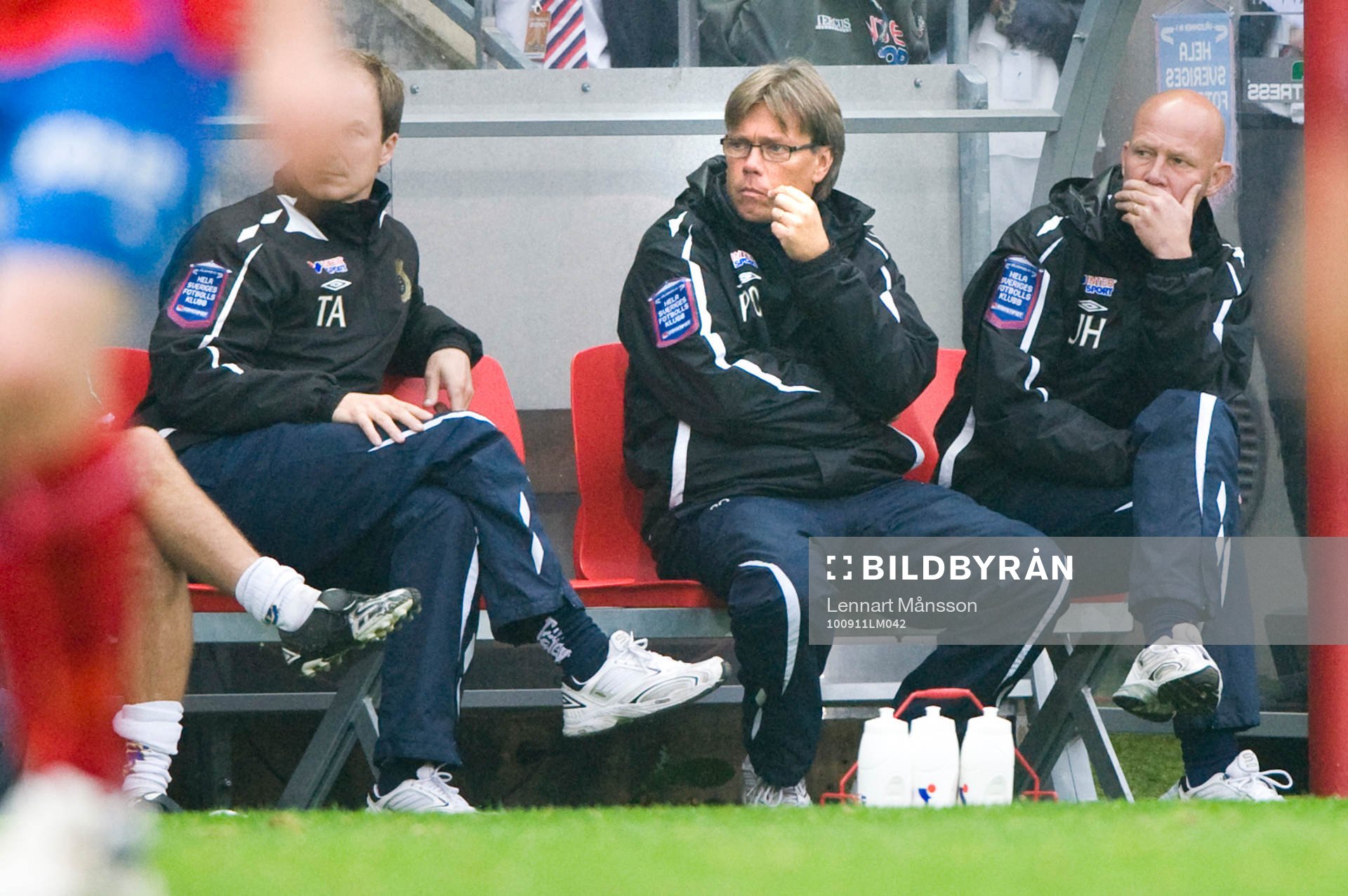 Per Olsson och Urban Hammar, tränare, Gefle, depp