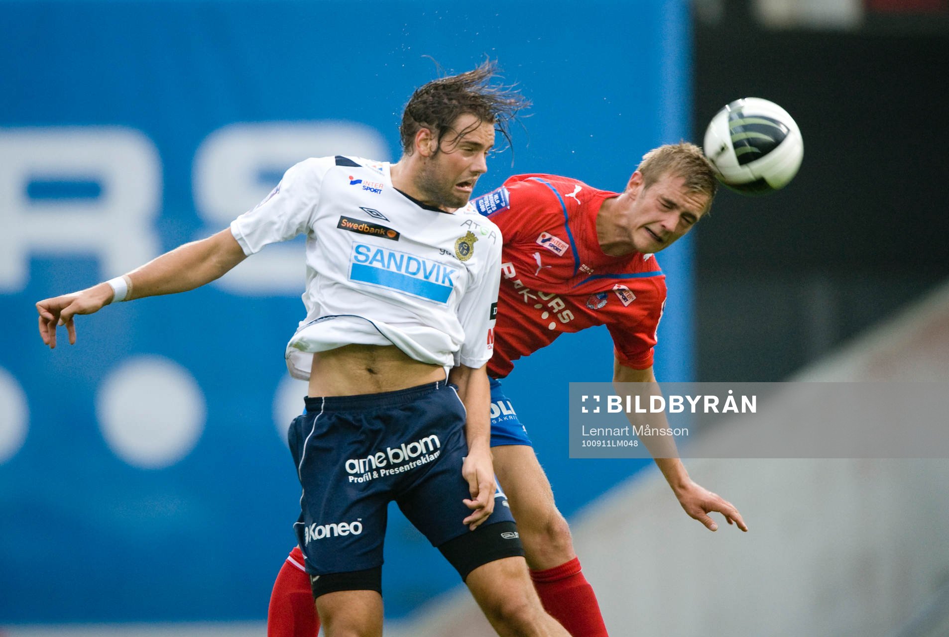 Joel Ekstrand, Helsingborg, vinner nickduell mot Mikael