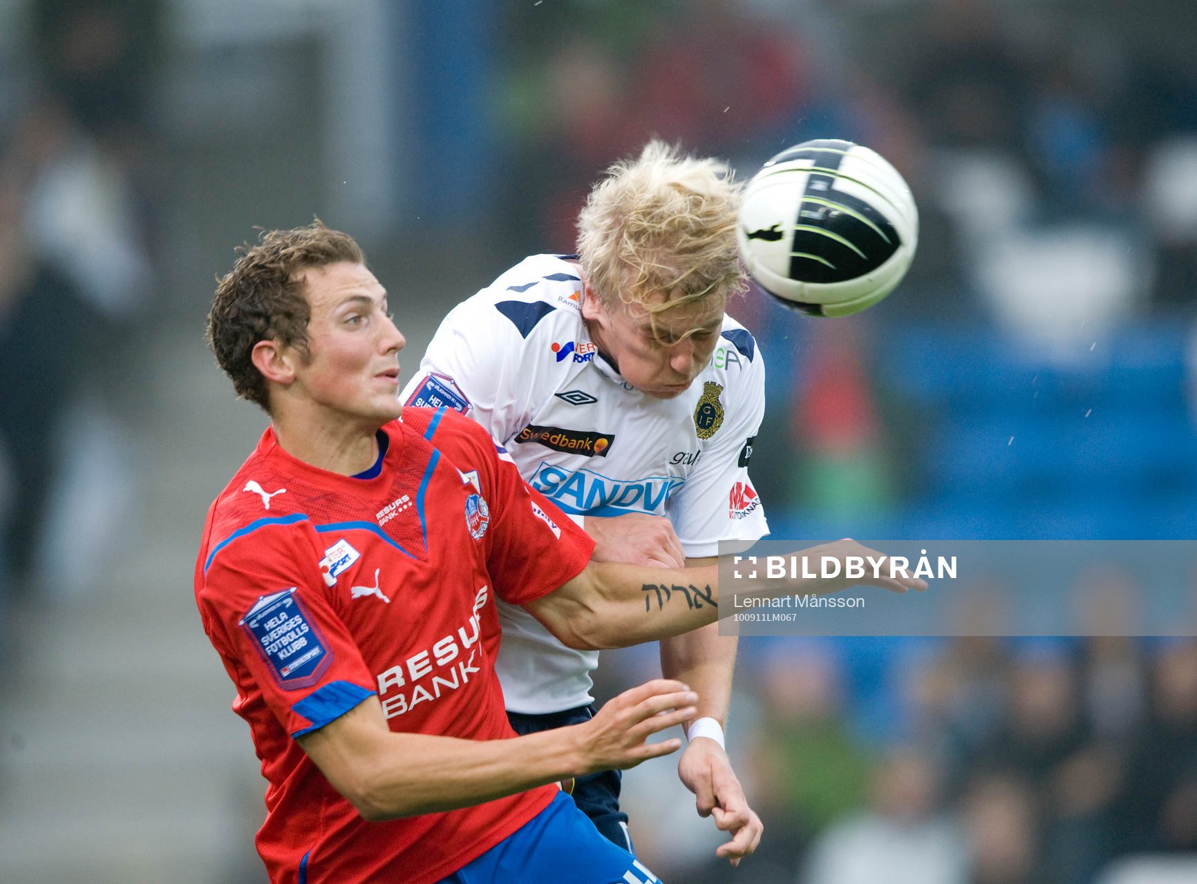 Olof Mård och Alexander Gerndt, nickduell