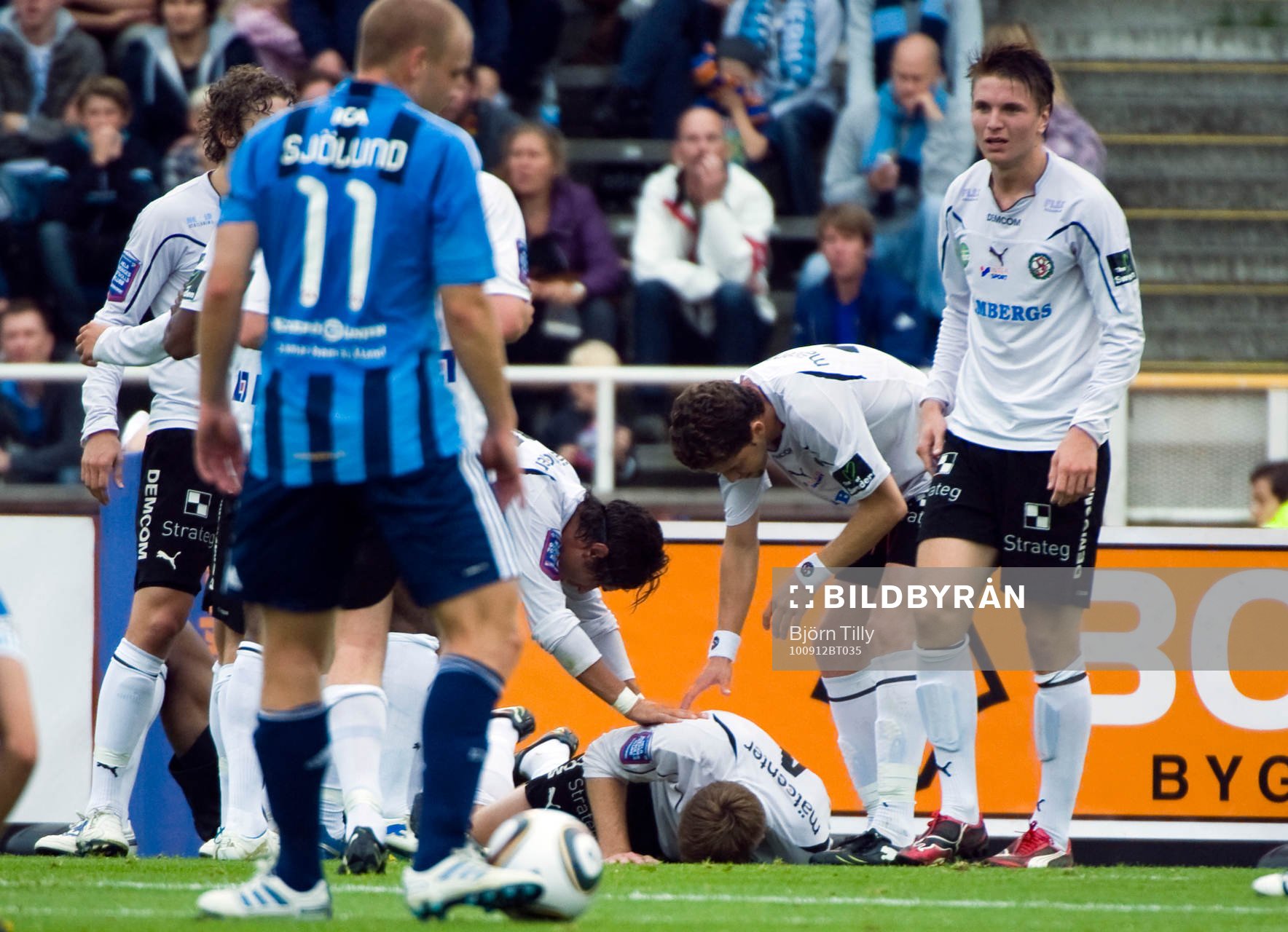 Magnus Wikström, Örebro skadas när han gör 0-1