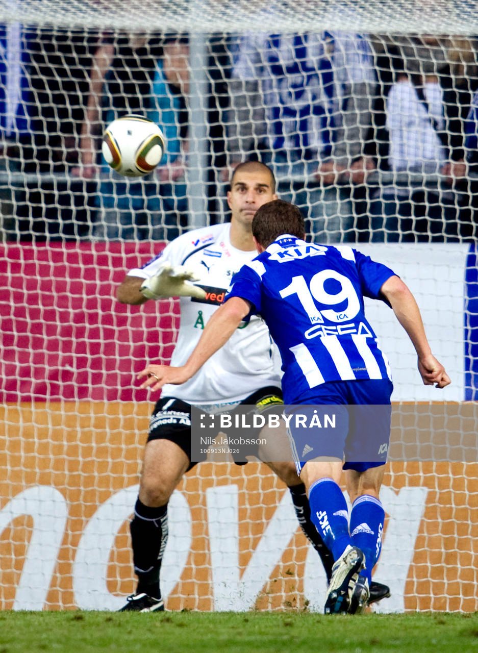 Hannes Stiller, Göteborg nickar in 1-0 bakom Dime