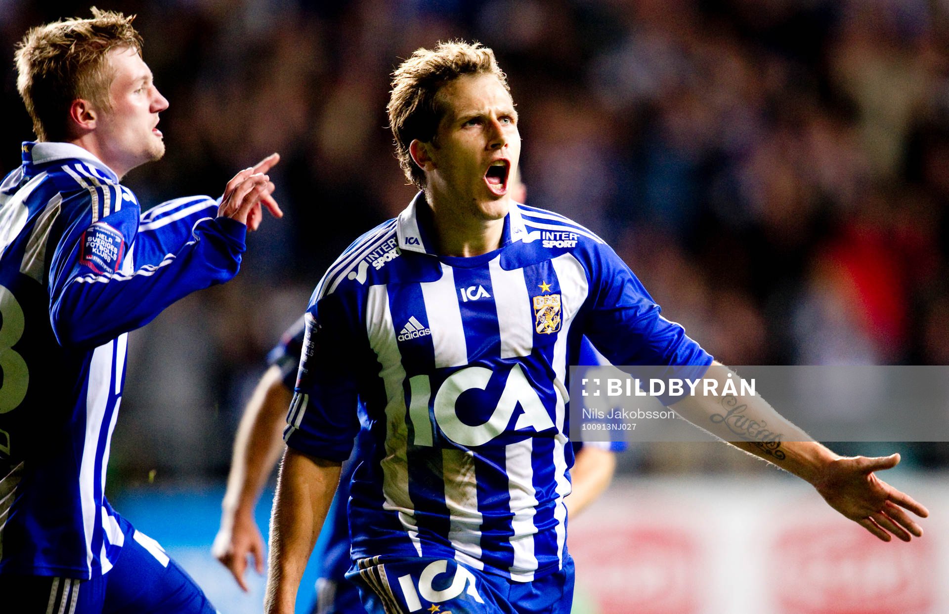 Tobias Hysén, Sebastian Eriksson, Göteborg jubel