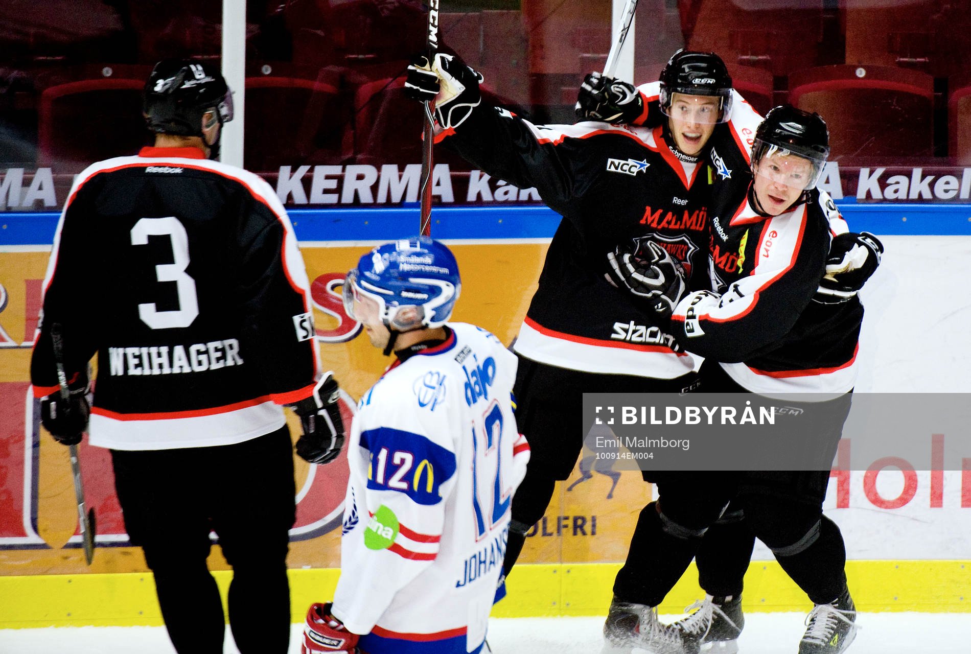 Robin Alvarez, Malmö 1-1. Jubel