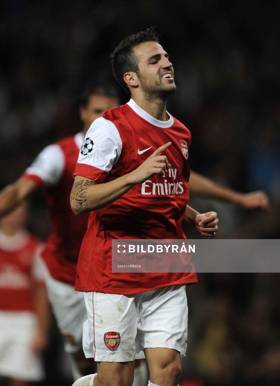 Cesc Fabregas, Arsenal, glädje, jubel