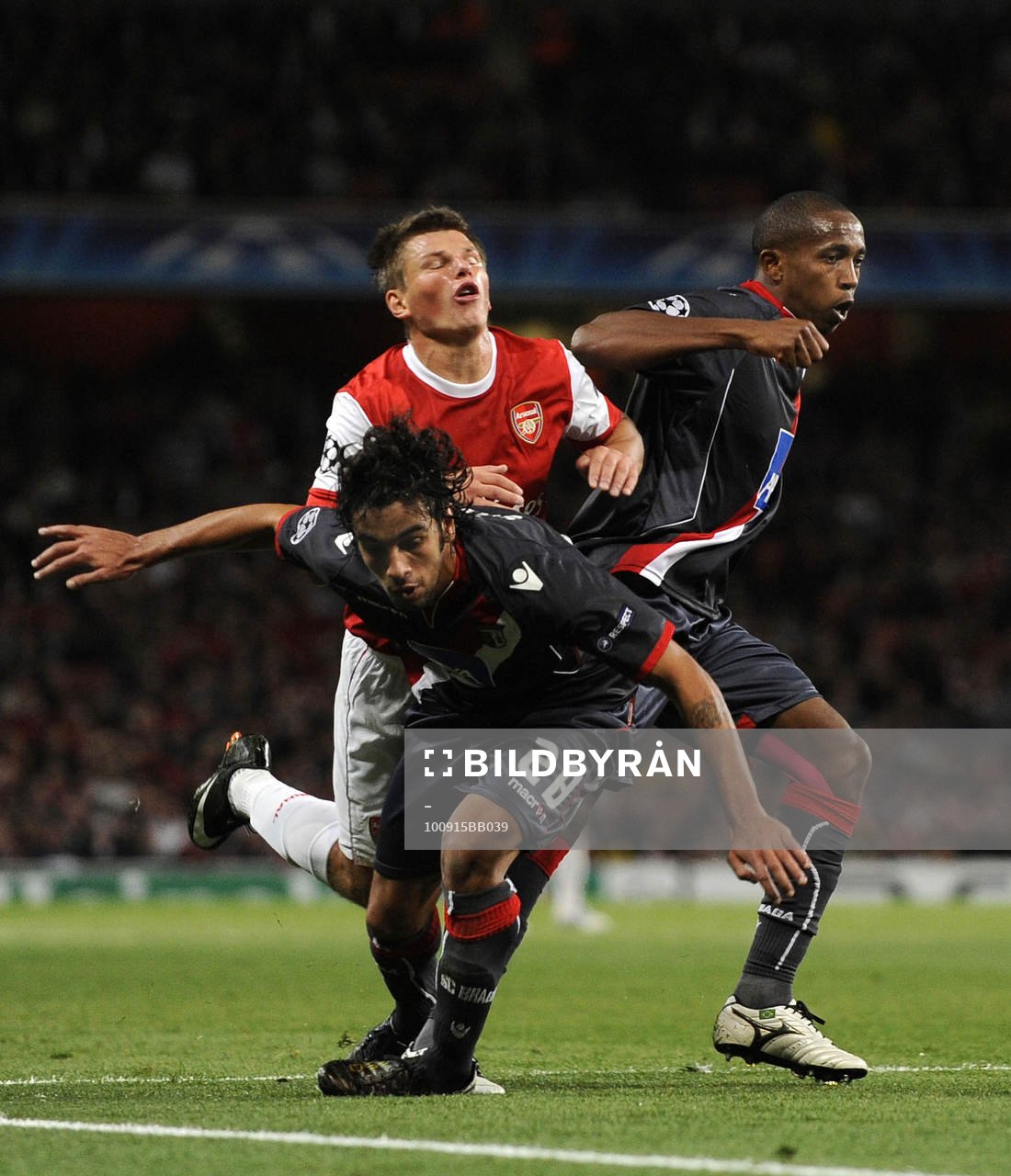 Andrey Arshavin, Arsenal, Rocha Paulo Cesar och Silvio,