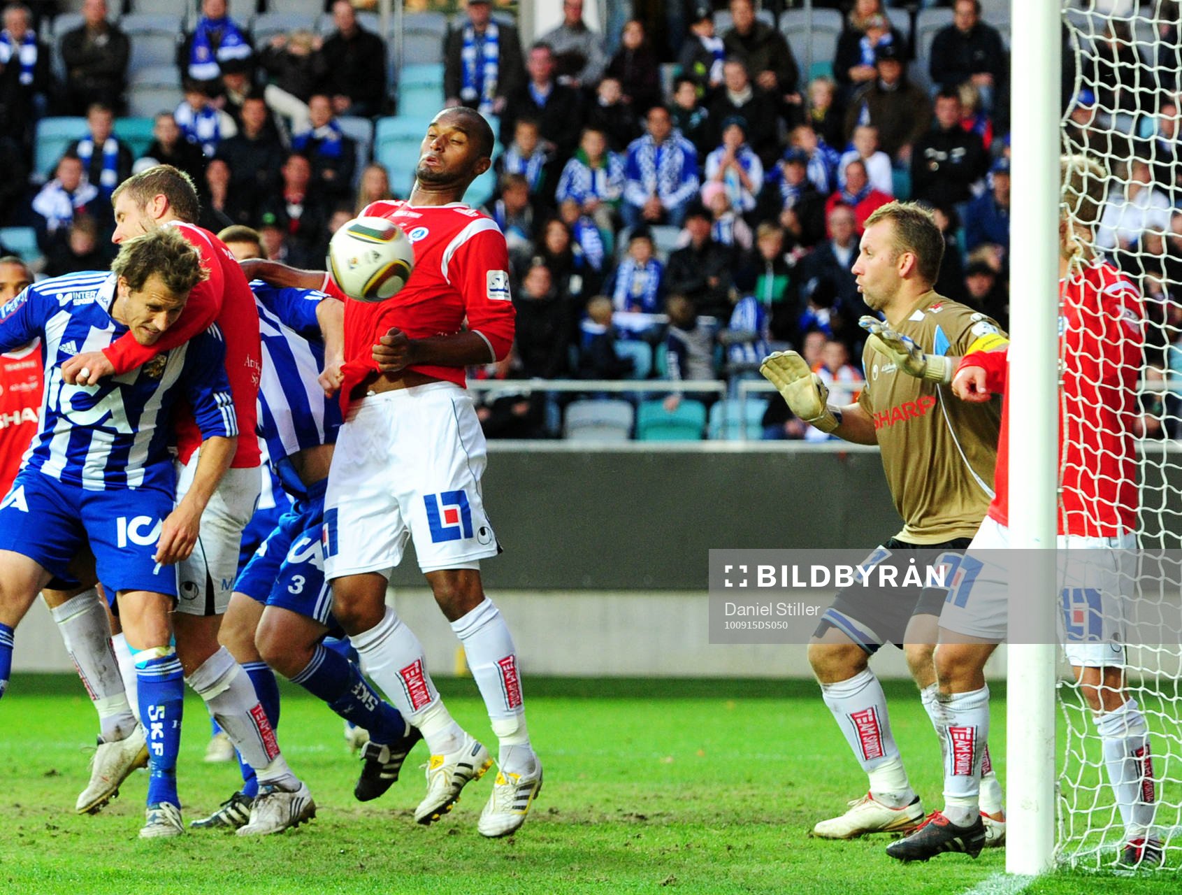 Tobias Hysén, Göteborg, nickar in ett mål