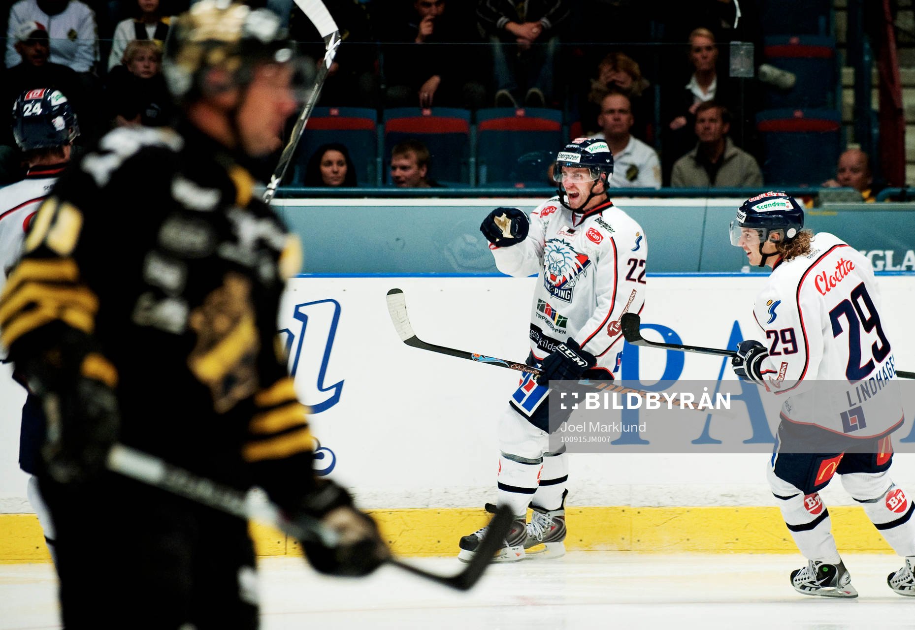 Matt Murley och Erik Lindhagen, Linköping, jubel