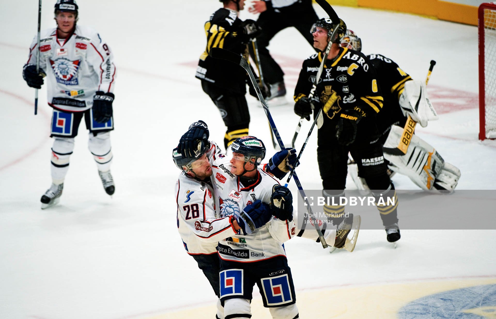 Nicklas Hävelid och Magnus Johansson, Linköping, jubel