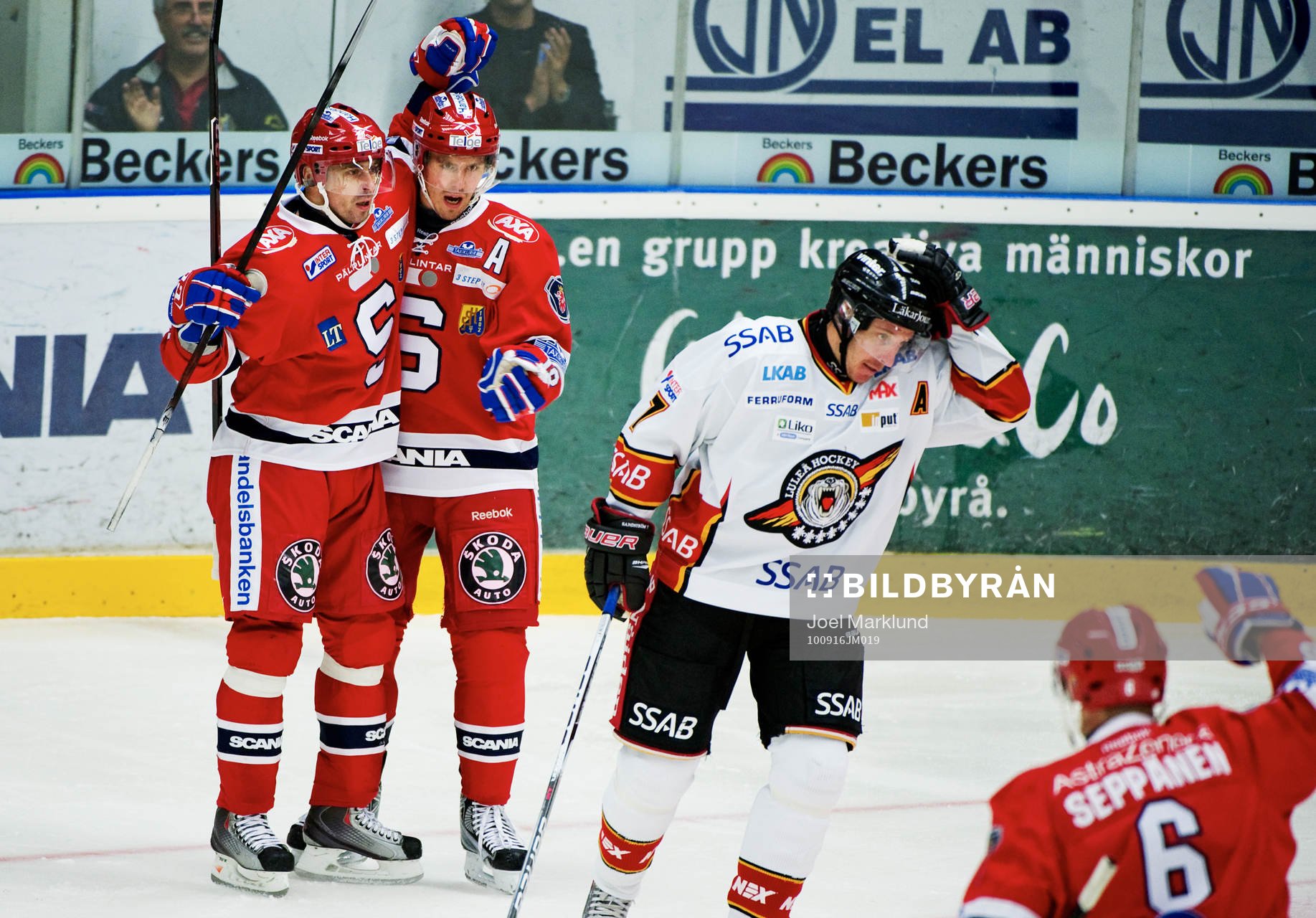 Martin Chabada och Linus Videll, Södertälje, jubel