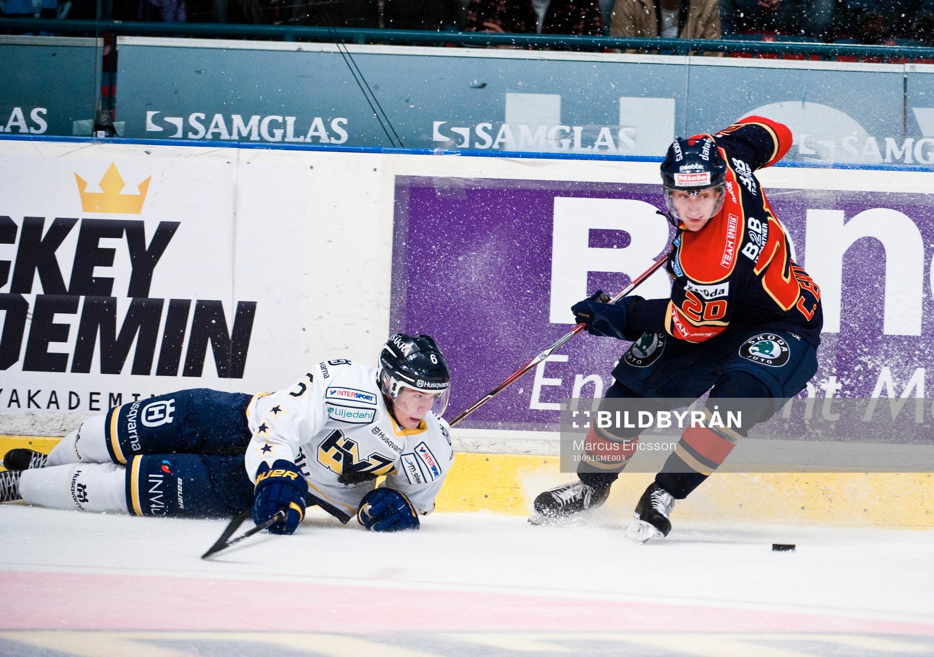 Oscar Fantenberg, HV71 och Christian Eklund, Djurgården