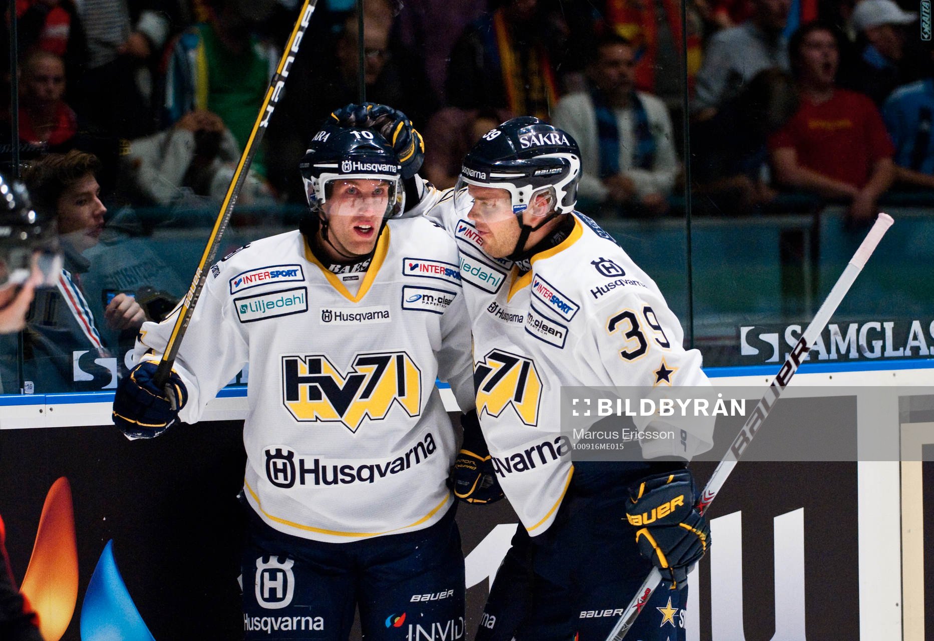 Martin Thörnberg, HV71 och Jukka Voutilainen, jubel