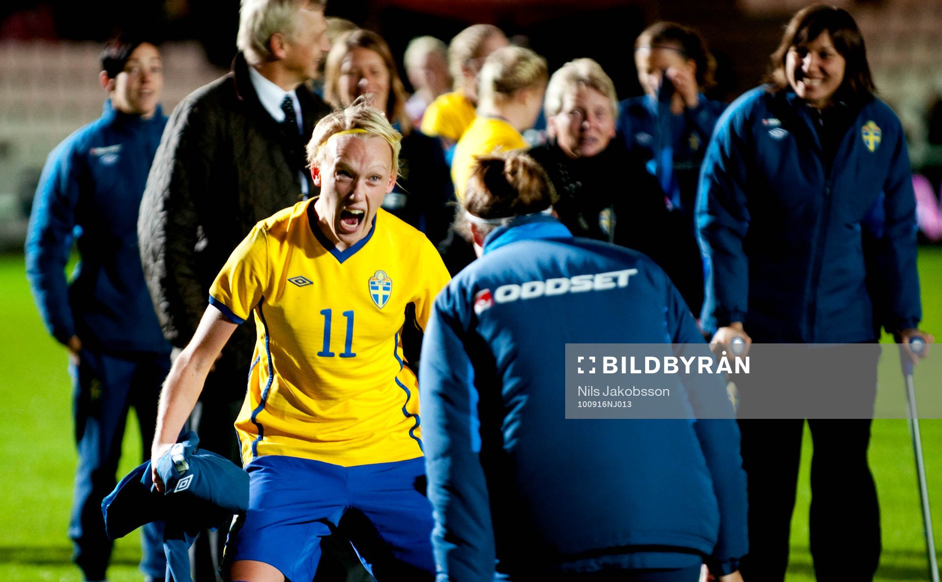  Linnea Liljegärd, Sverige jubel.