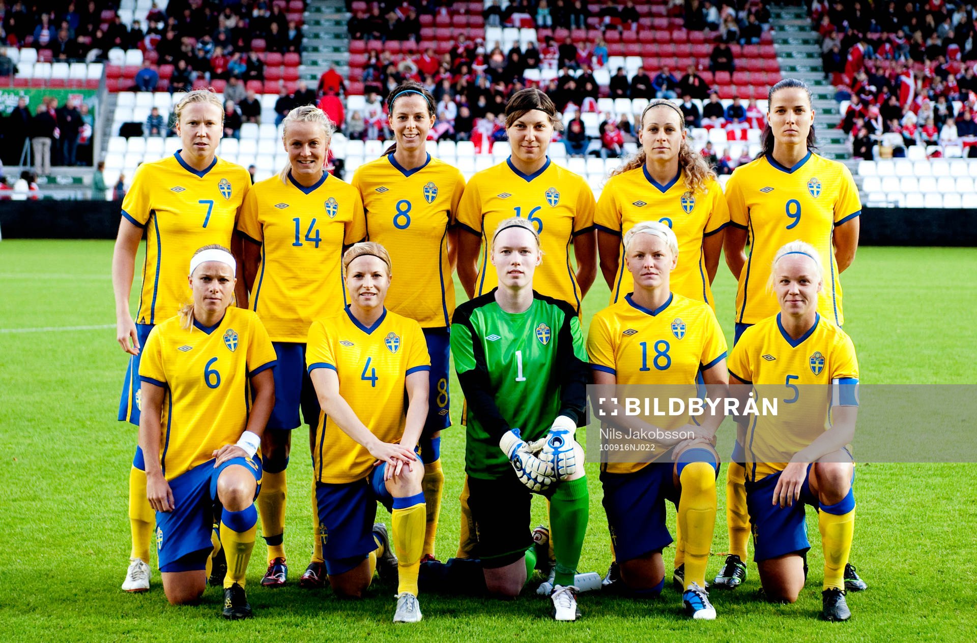 lagbild, Sara Larsson, Josefine Öqvist, Lotta Schelin,