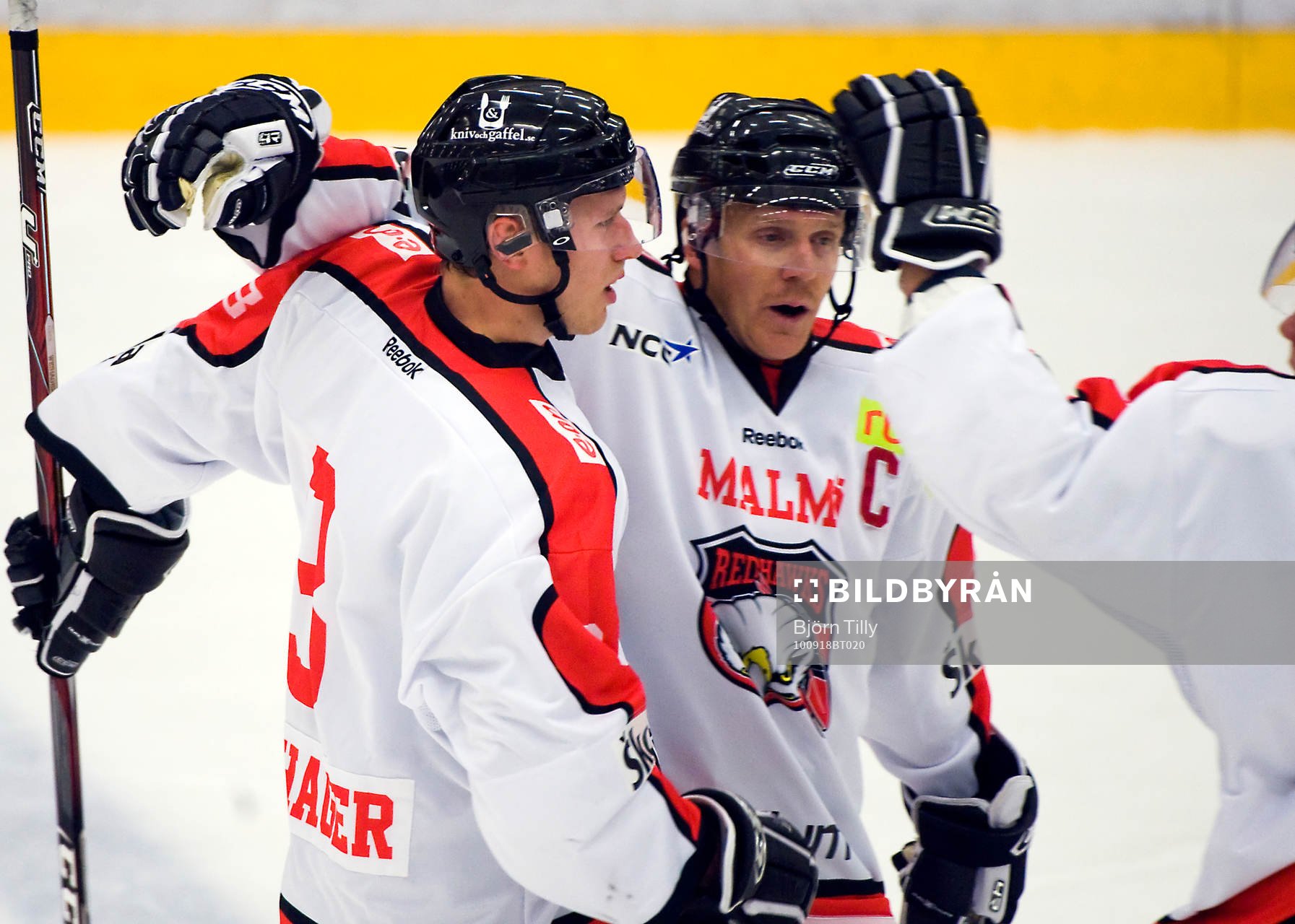 Robin Weihager och Jesper Mattsson, Malmö (jubel)