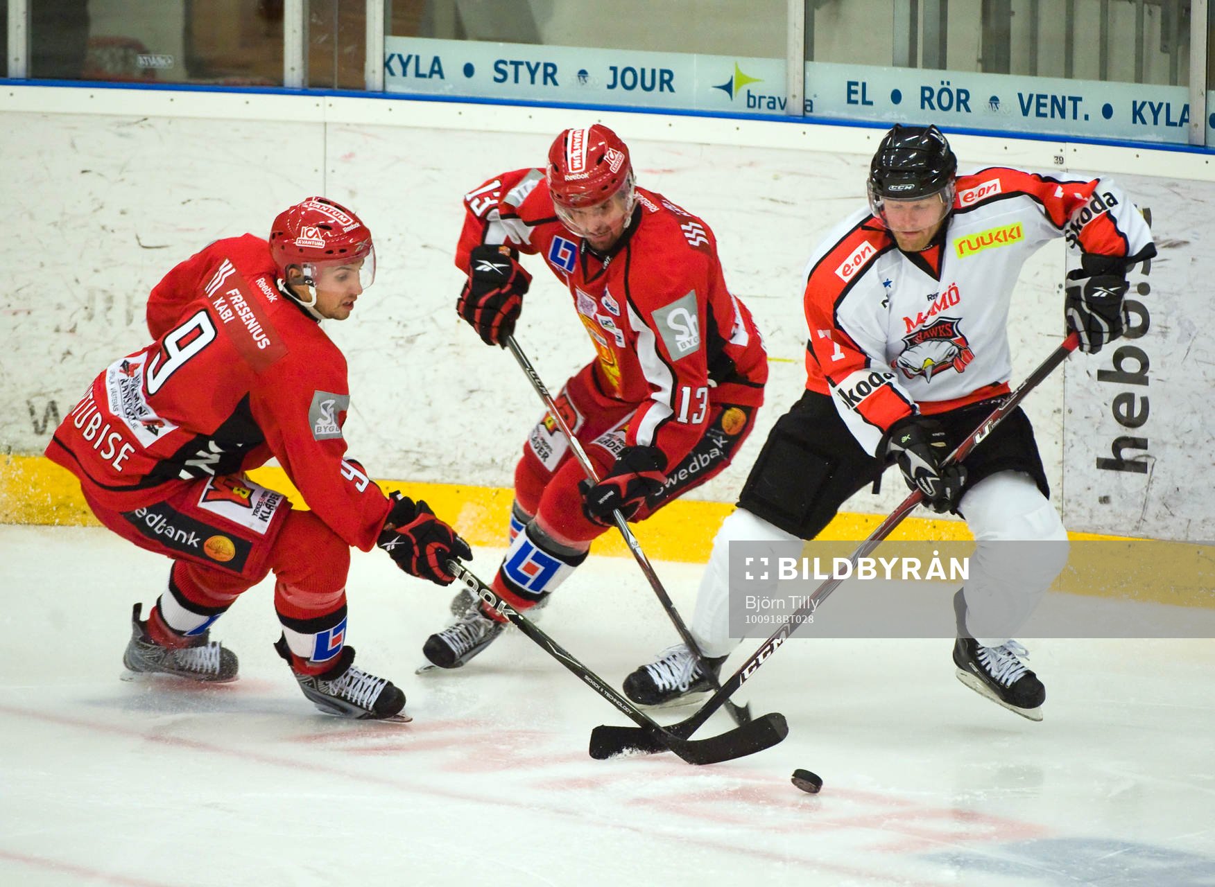Mark Hurtubise, Jimmie Kraft, Almtuna och Jesper Damgaard,