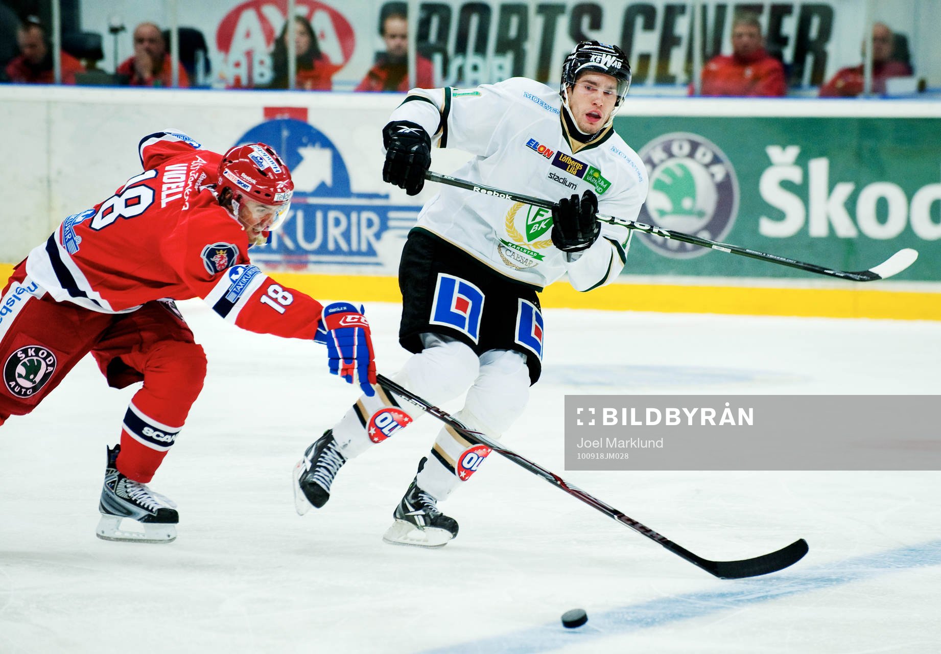 Linus Videll, Södertälje, och Mattias Sjögren, Färjestad