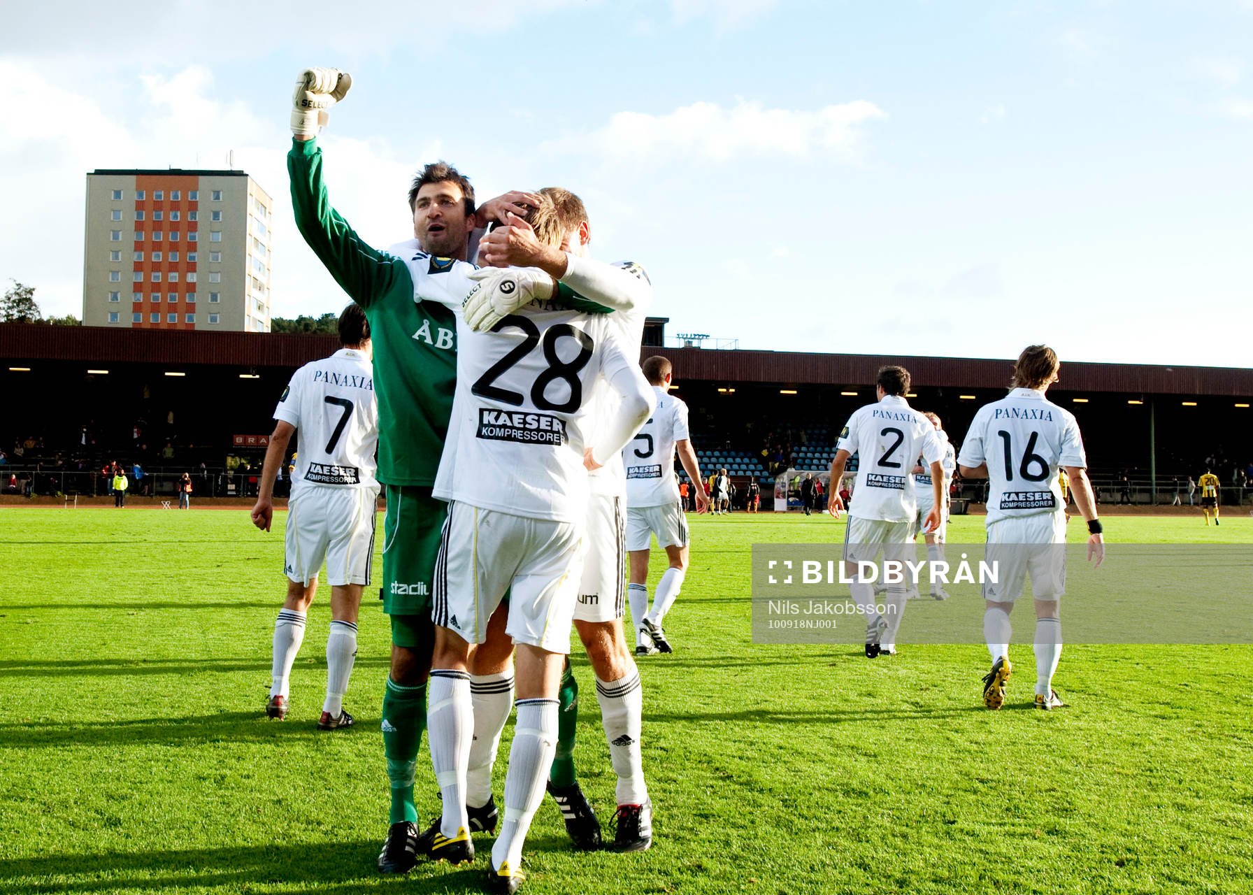 Kenny Stamatopoulos, målvakt, AIK. jubel