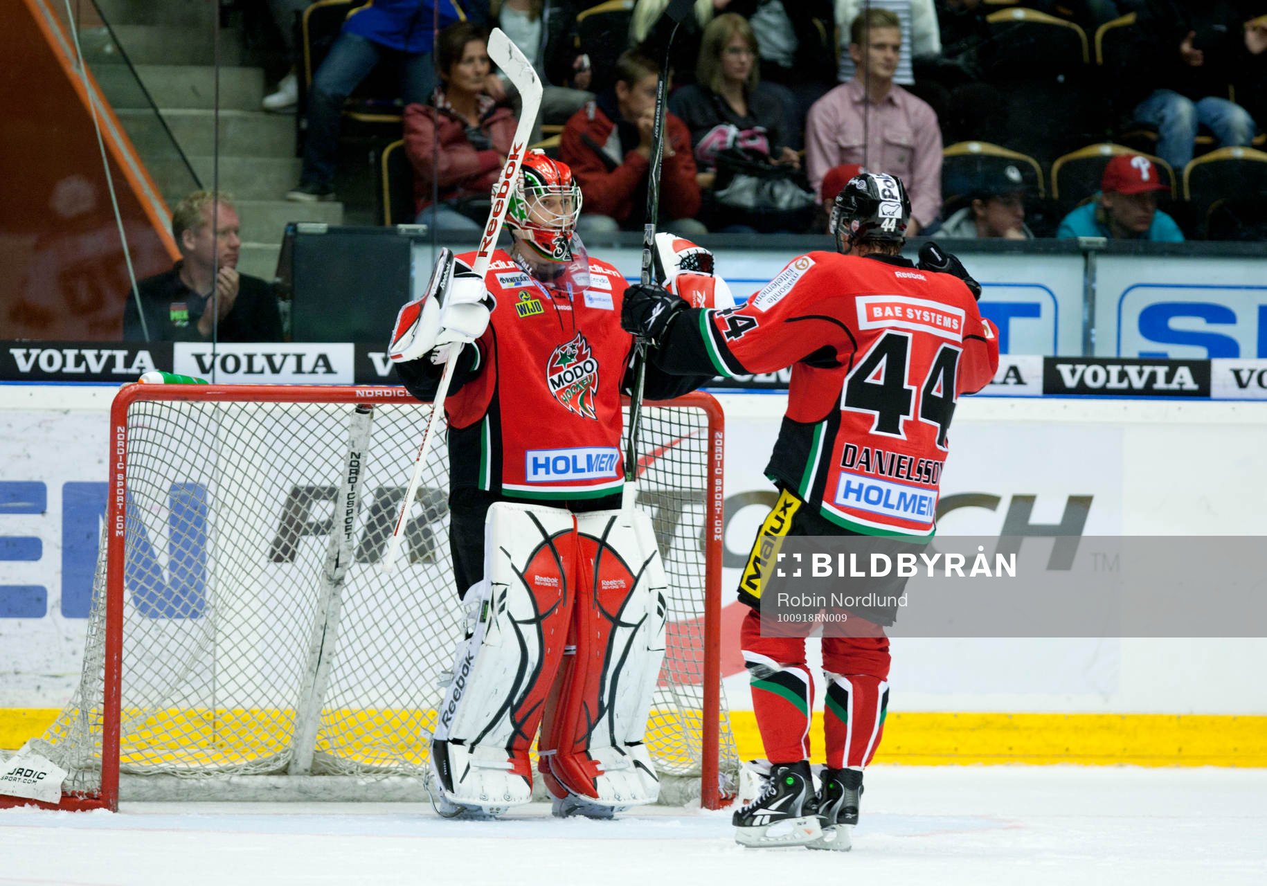 Tuomas Tarkki, Målvakt Modo och Nicklas Danielsson, Modo