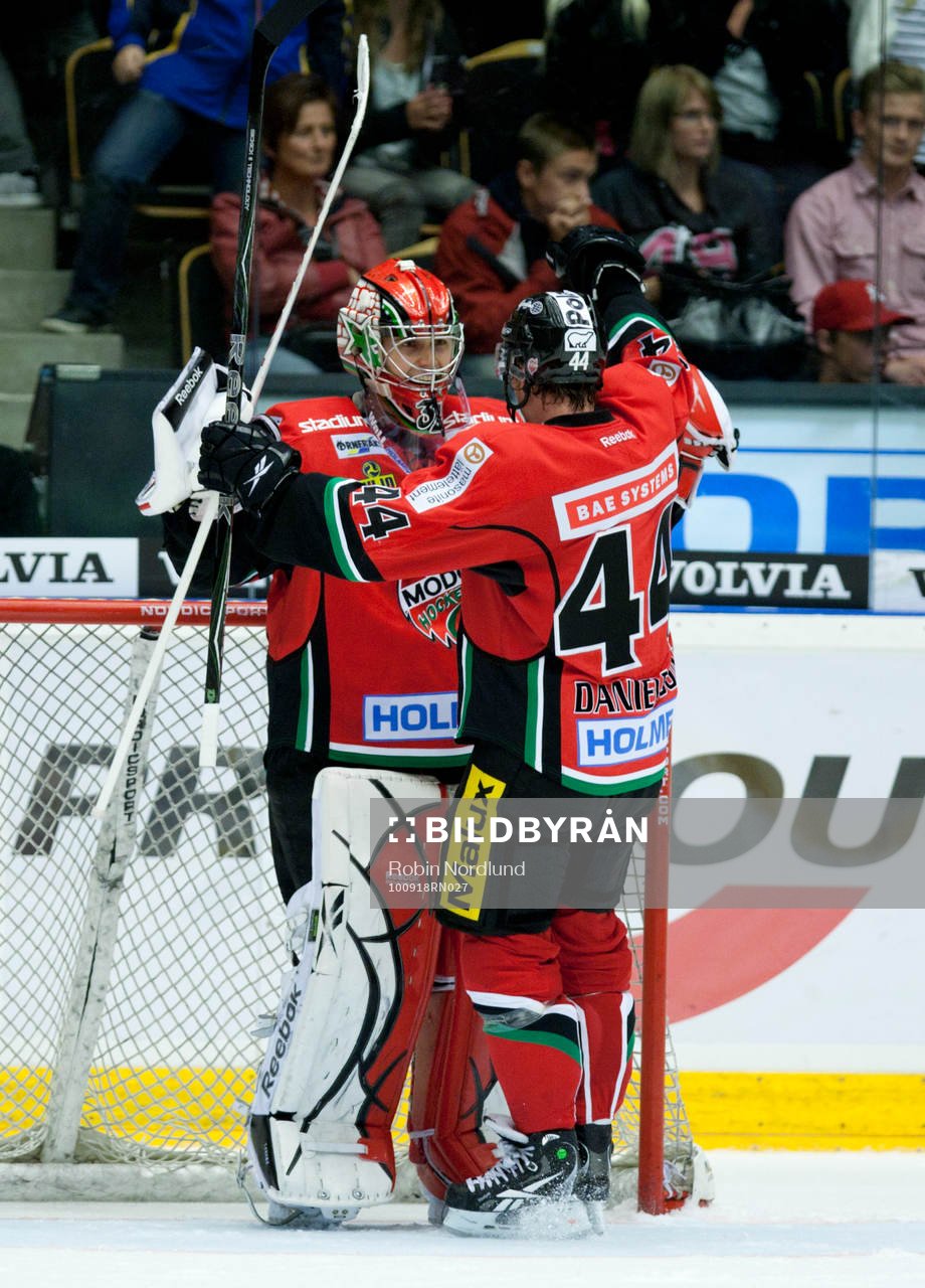 Tuomas Tarkki, Målvakt Modo och Nicklas Danielsson, Modo