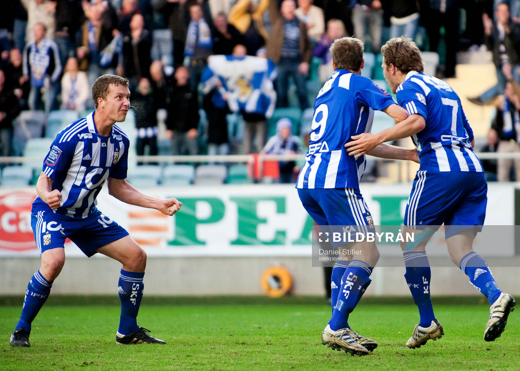 Jakob Johansson, IFK Göteborg, gör 1-0. Jubel