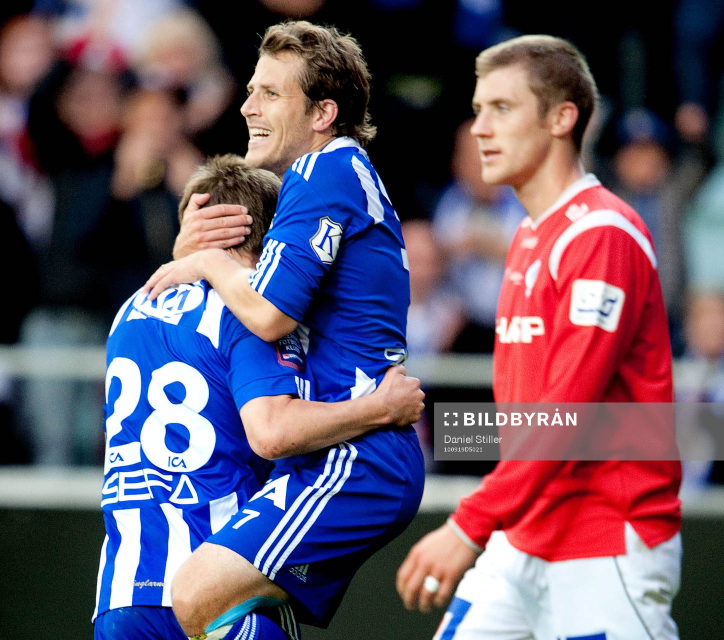 Theodór Elmar Bjarnason, IFK Göteborg, gör 2-0, jubel