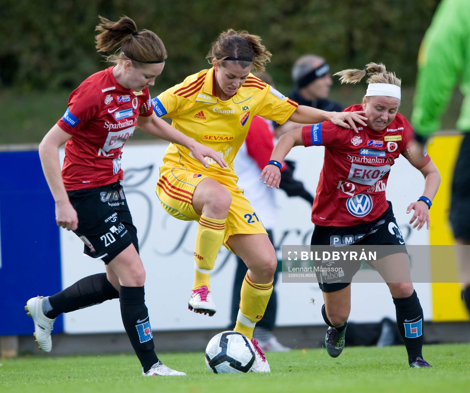 Rebecca Johnson, Djurgården mot Mia Carlsson, Kristianstad