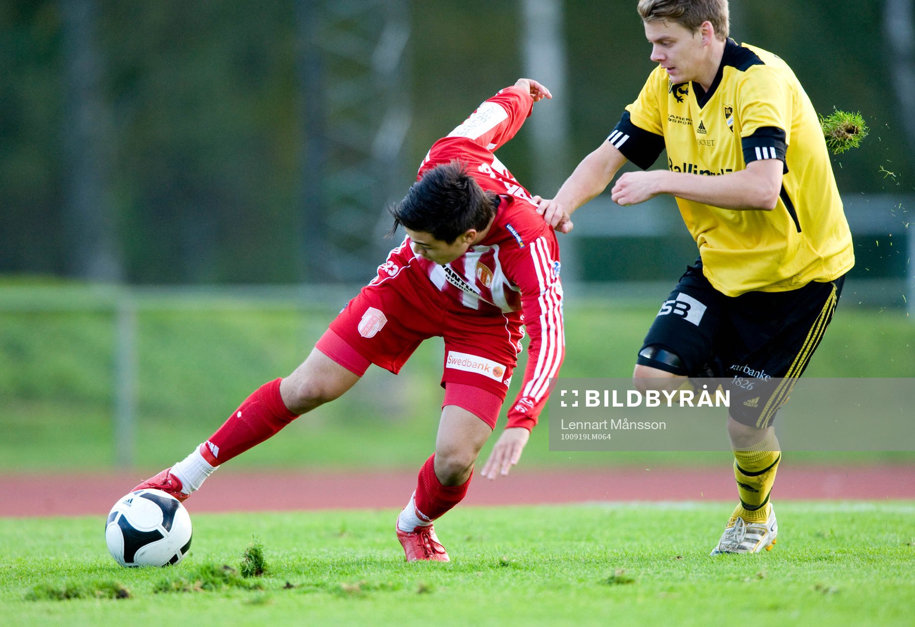 Johan Birgersson, Hässleholm, försöker stoppa en
