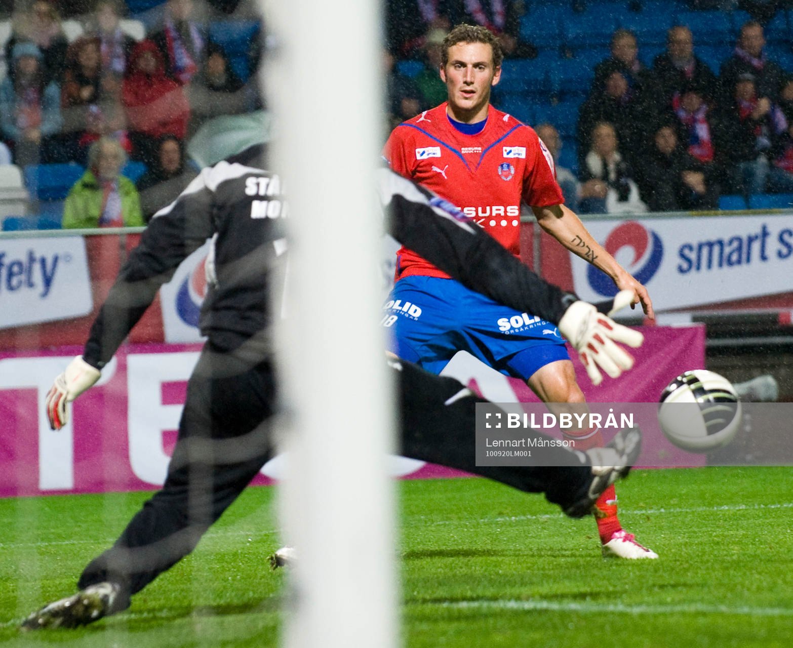 Alexander Gerndt, Helsingborg, centimetrar från att göra