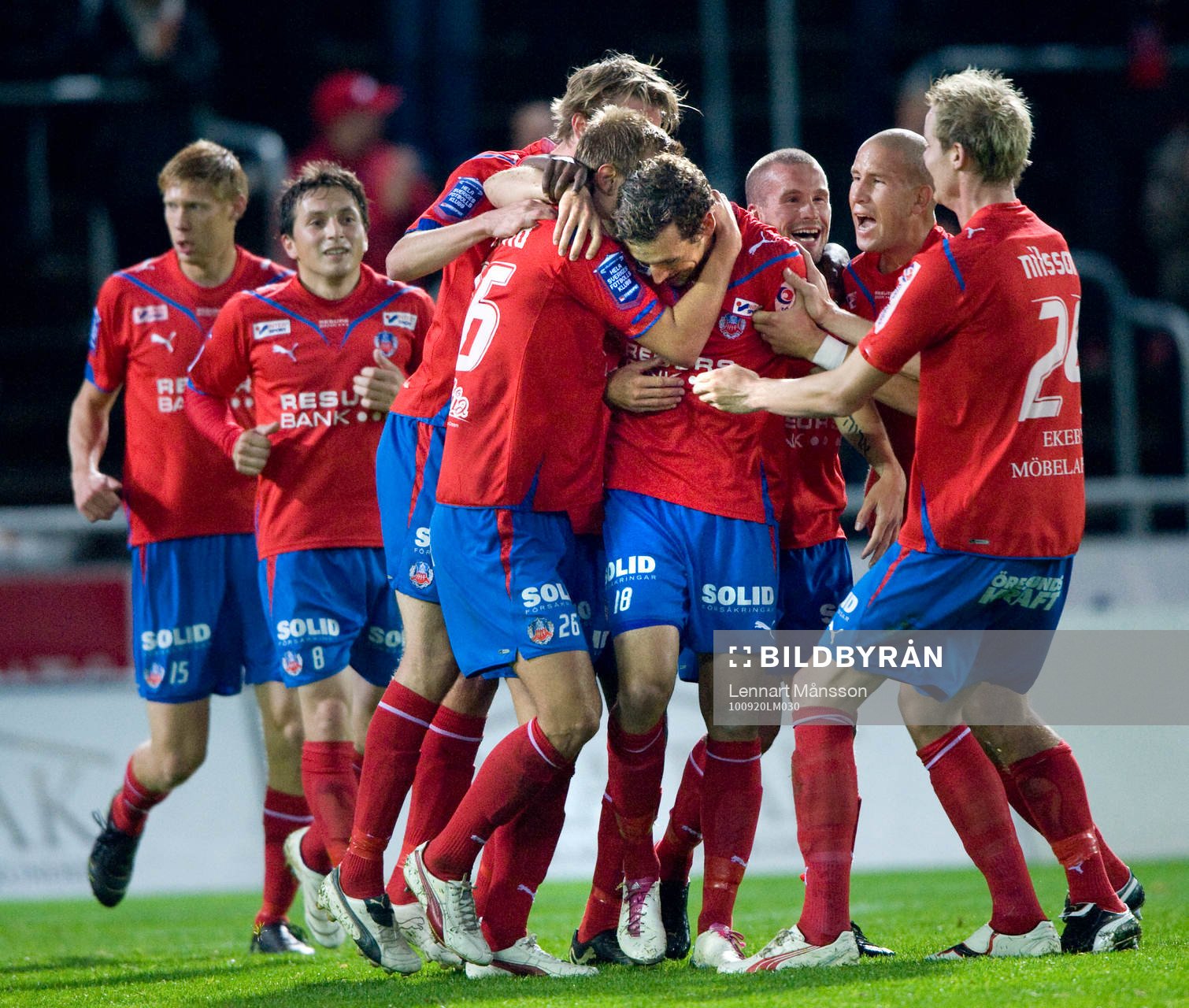  1-0 Alexander Gerndt frispark, jubel