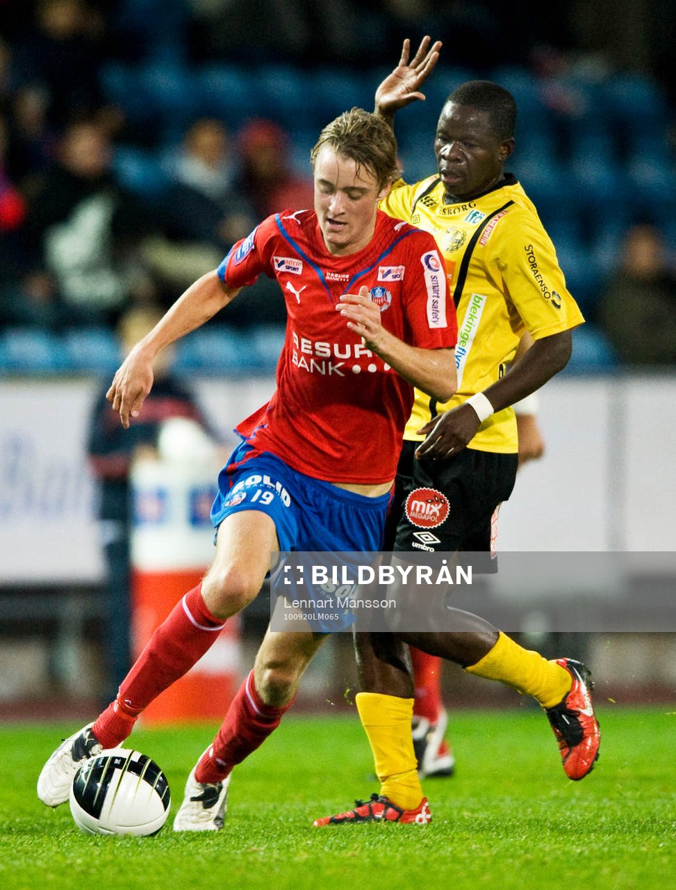 Rasmus Jönsson, Helsingborg och Patrick Osiako, Mjällby
