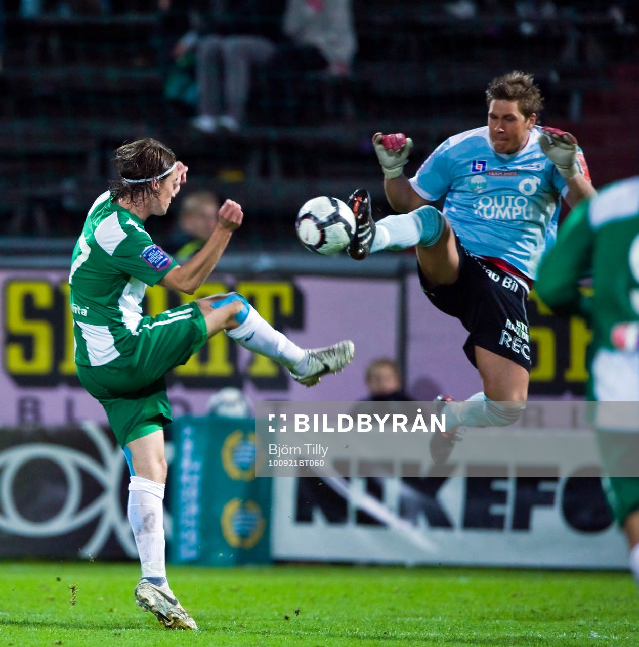 Linus Hallenius, Hammarby och Sebastian Karlsson, målvakt,