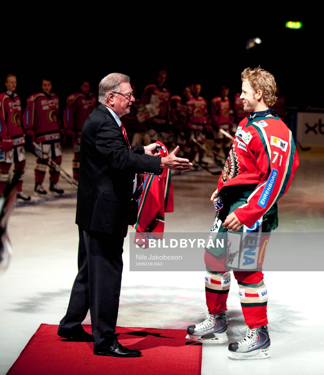 Tomi Kallio, Frölunda, firade 500 matcher i Frölunda