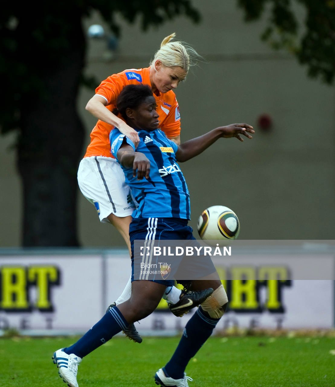 Hanna Marklund, Sunnanå och Sarah Michel, Djurgården.