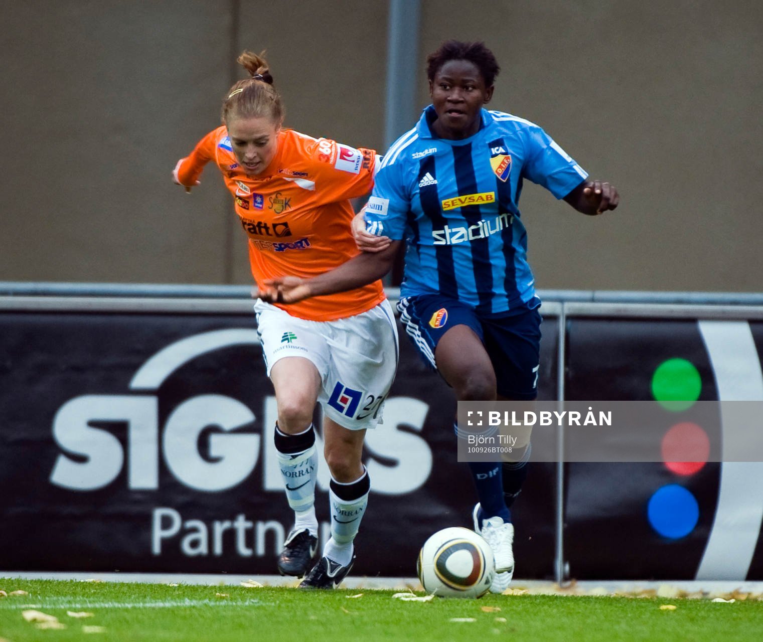  Alexandra Nilsson, Sunnanå och Sarah Michel, Djurgården.