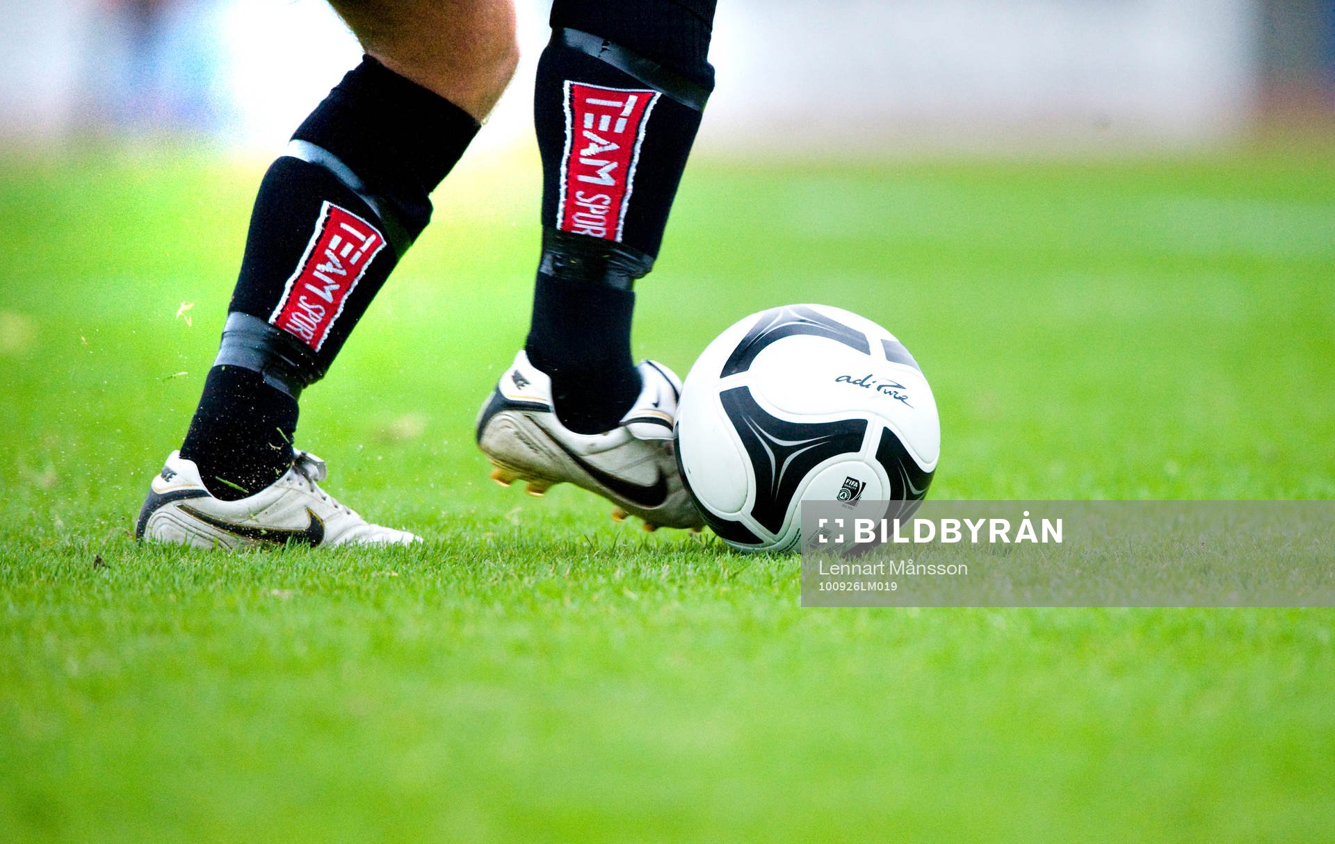 Fot, fotboll, gräsmatta, gräs, genre