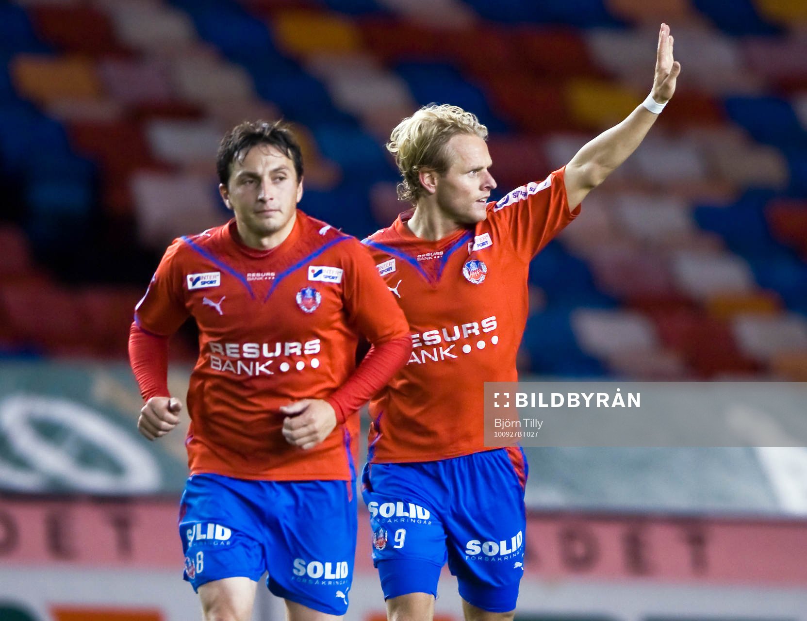 Ardian Gashi och Erik Sundin, Helsingborg, jubel