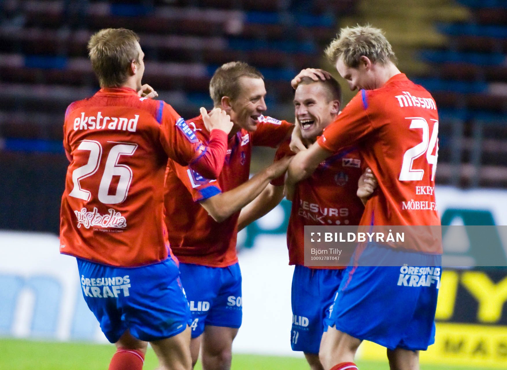 Joel Ekstrand, Erik Edman, Christoffer Andersson och Marcus
