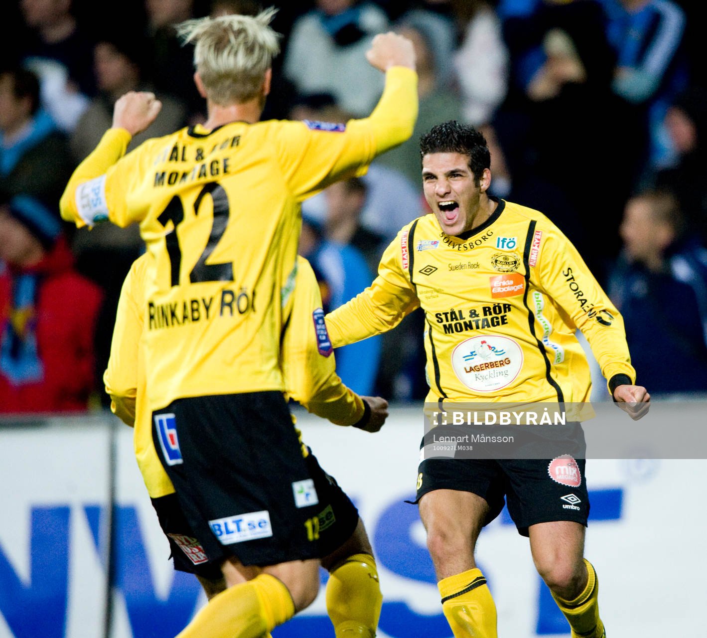 1-0 Mostapha El Kabir, Mjällby jubel