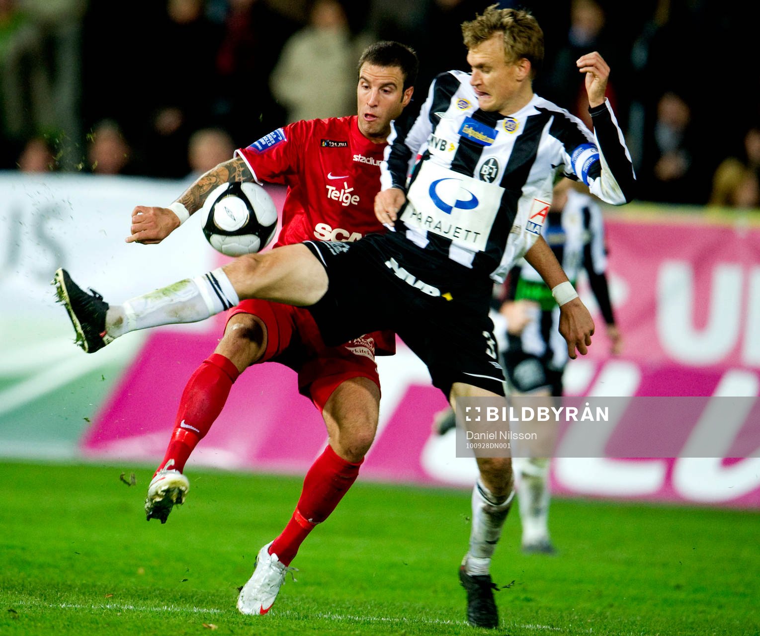  Linus Malmkvist, Landskrona och Andreas Haddad, Assyriska.