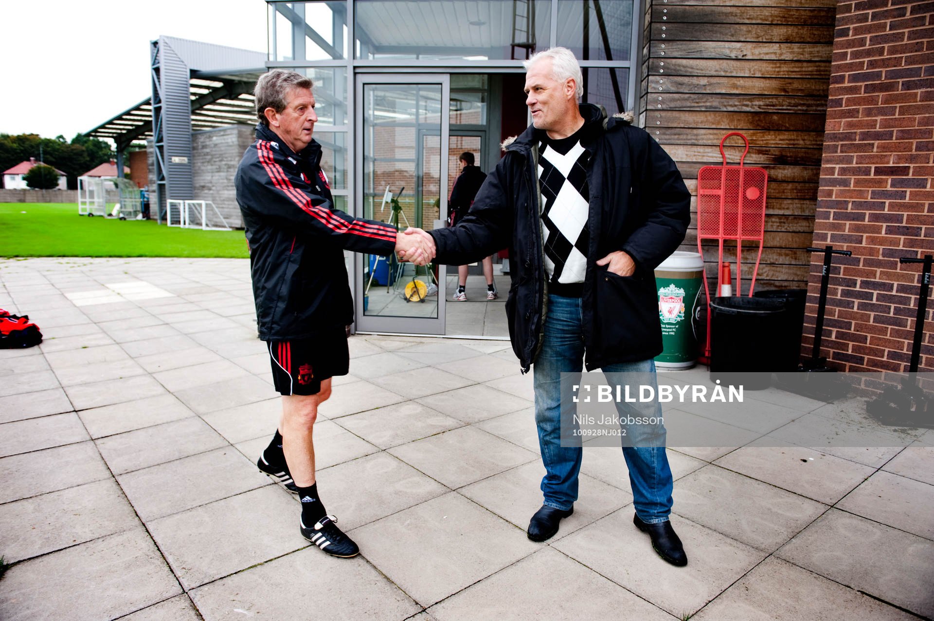 Roy Hodgson, tränare och Glenn Hysén