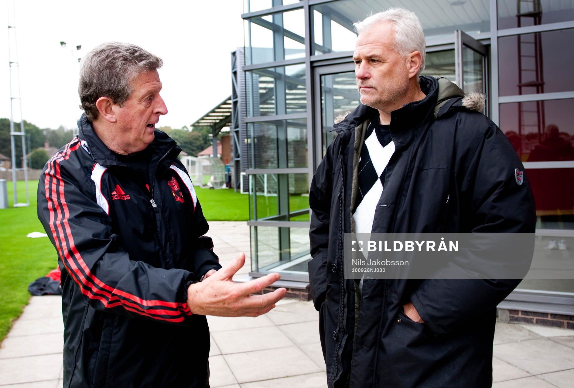 Roy Hodgson, tränare och Glenn Hysén