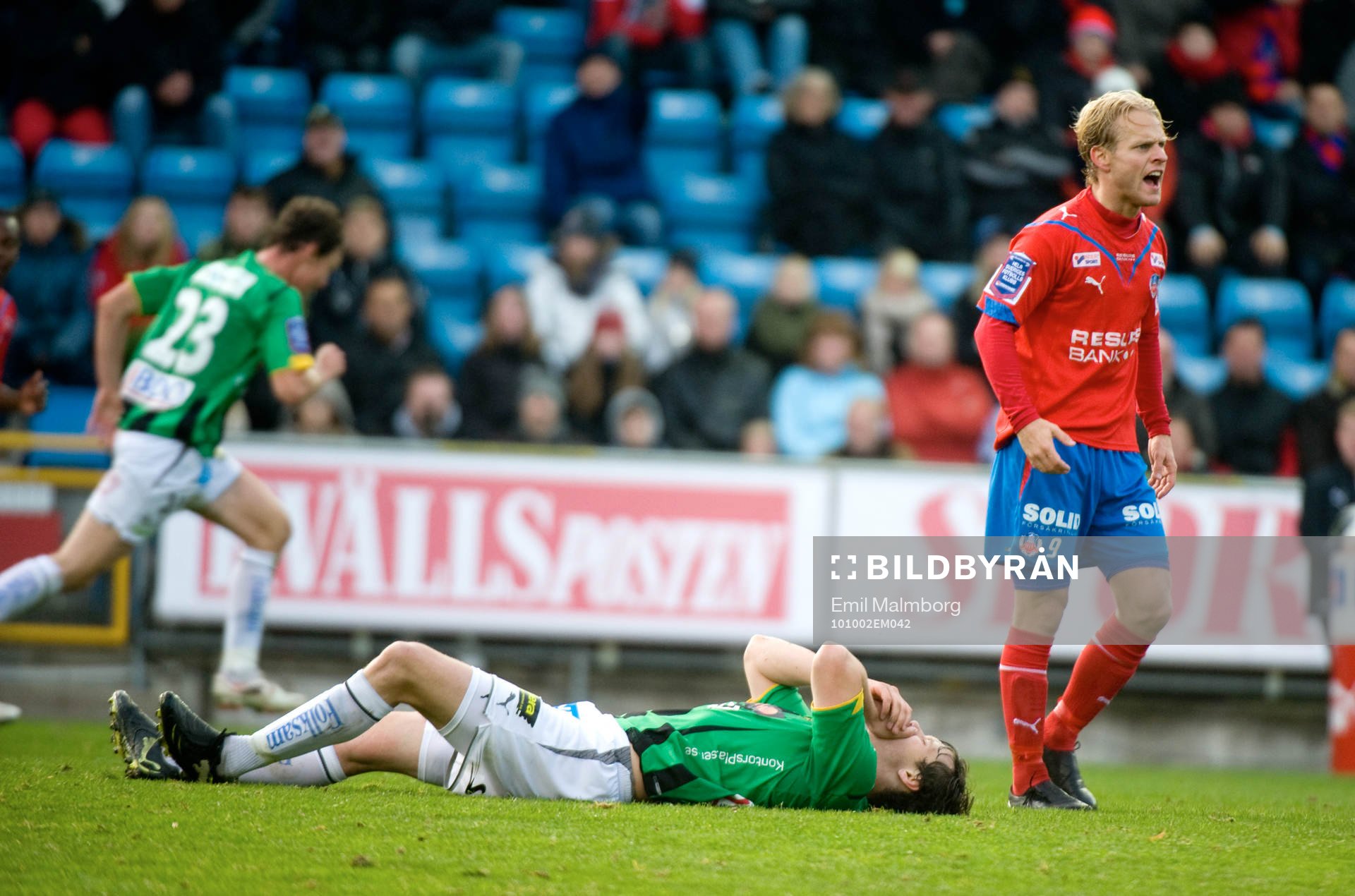 Erik Sundin, Helsingborg visar sin frustration