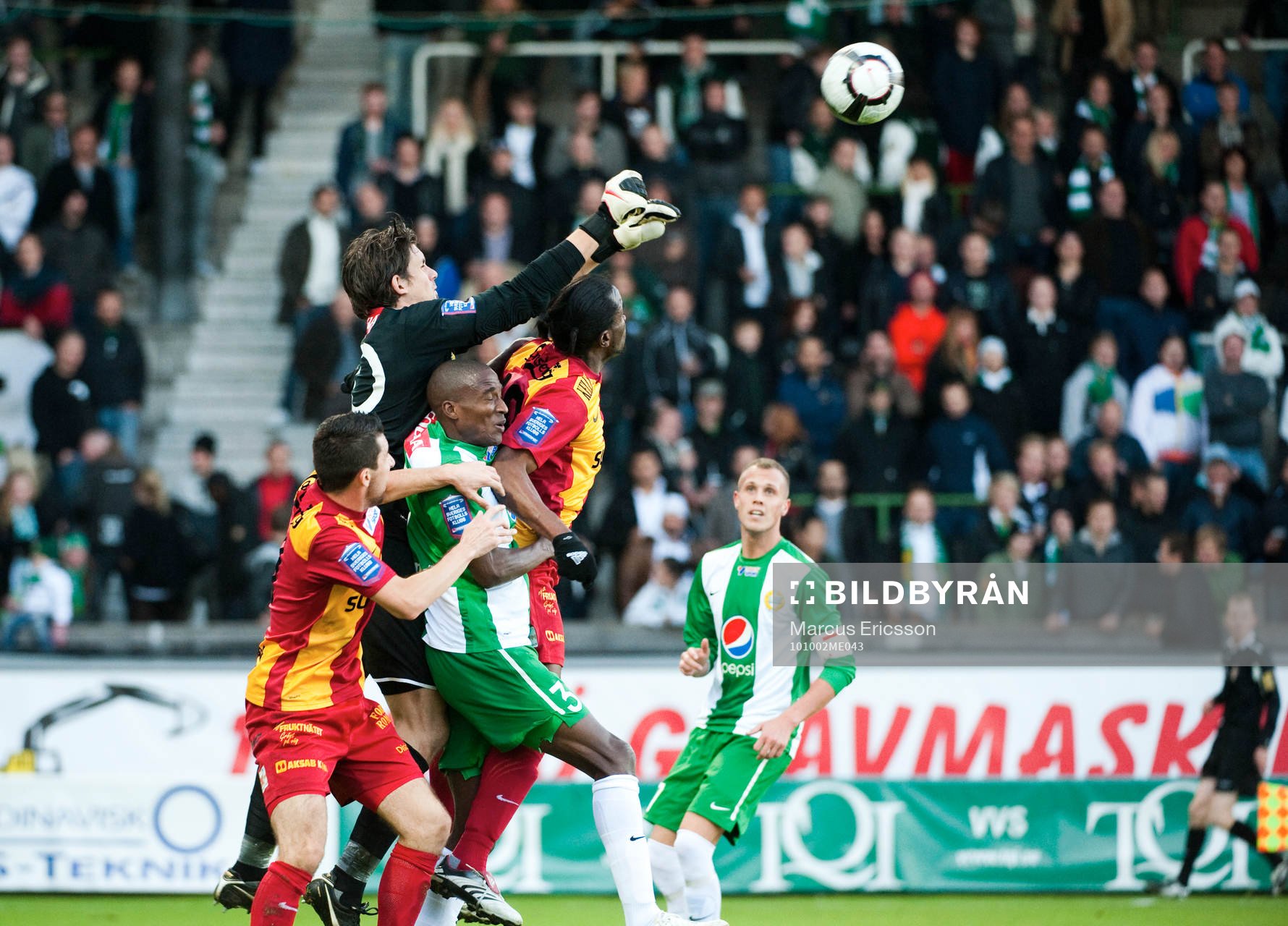Johannes Hopf, målvakt Hammarby rensar