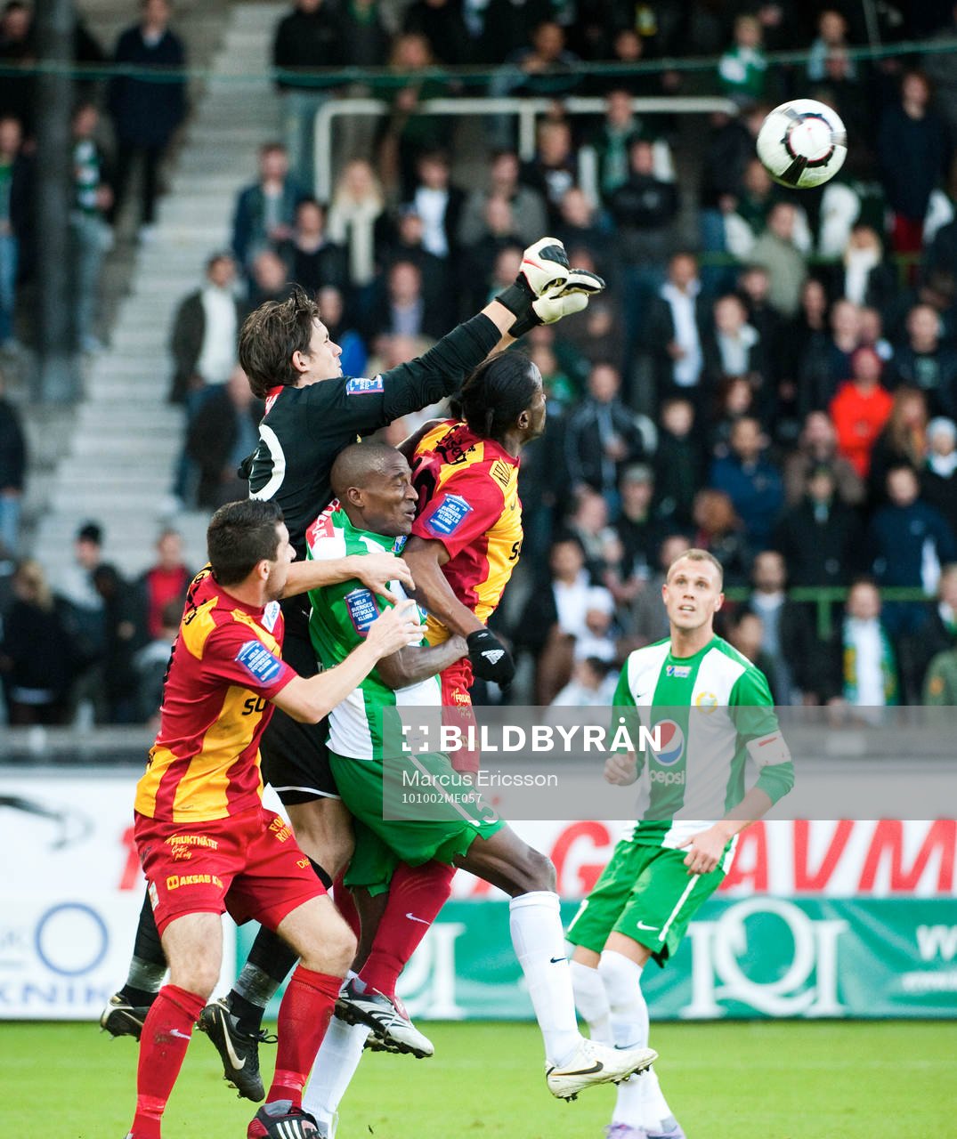 Johannes Hopf, målvakt Hammarby rensar