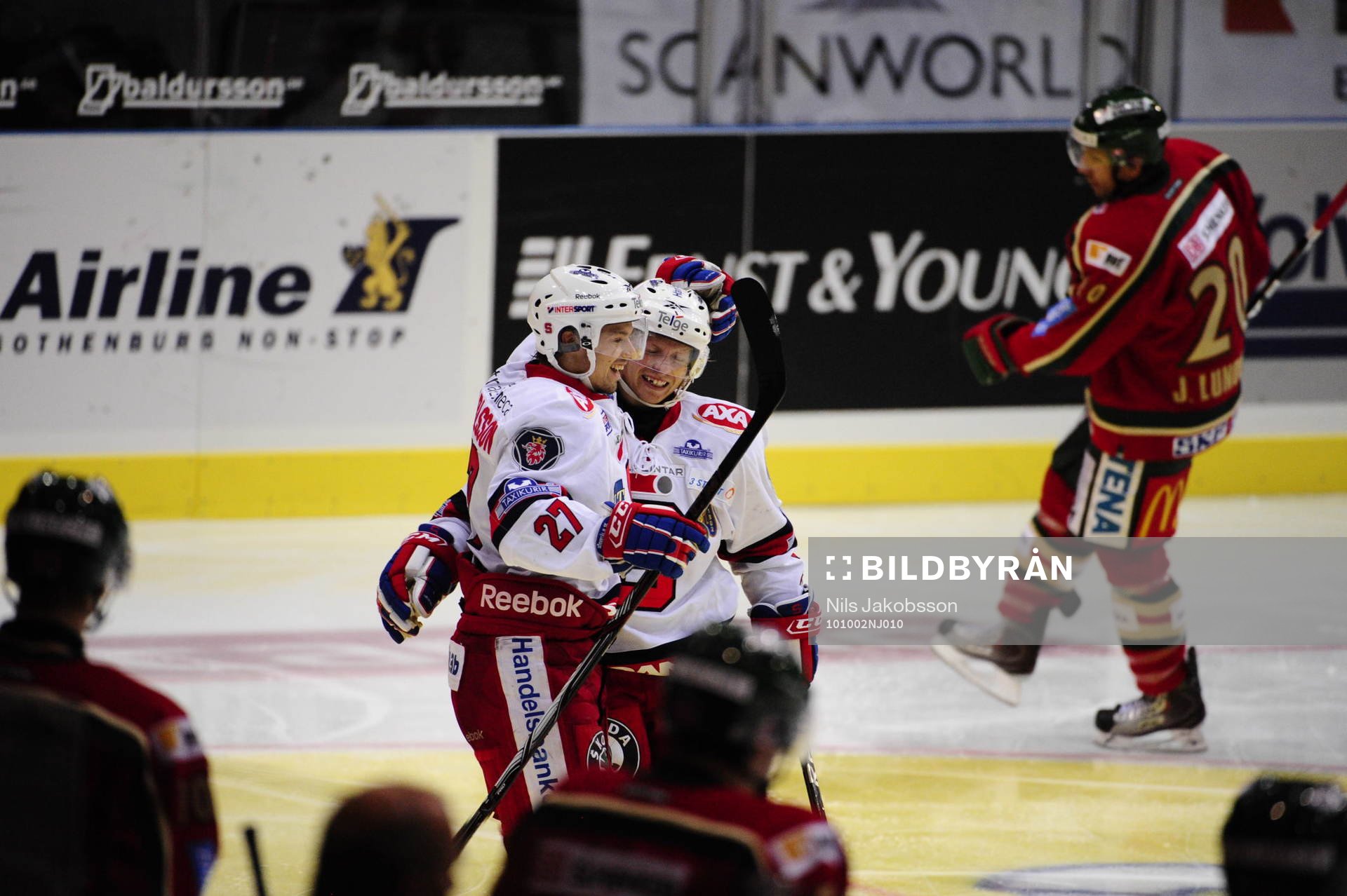 Patrik Carlsson och Joakim Eriksson, Södertälje, jubel